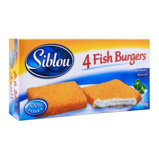 Siblou Fish Burger Patties | Fish Burger Patties – Savory, Crispy & Ready to Cook
