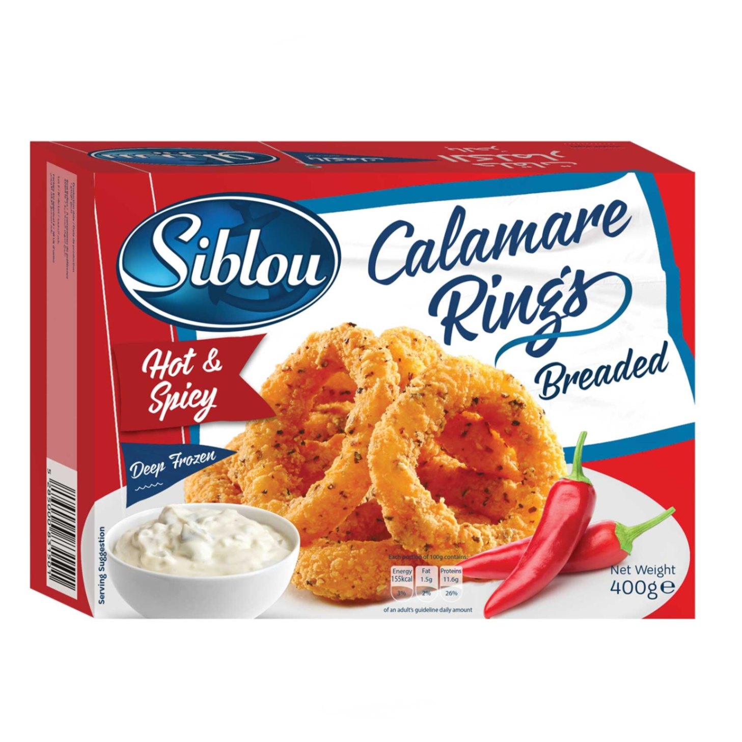 Siblou Hot & Spicy Calamari Rings | Spicy Breaded Calamari – Crispy, Bold & Flavorful