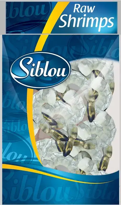 Siblou Raw Peeled Small Shrimp 61/70 | Raw Small Shrimp – Peeled, Tender & Convenient