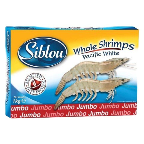Siblou Whole Pacific White Shrimp jumbo