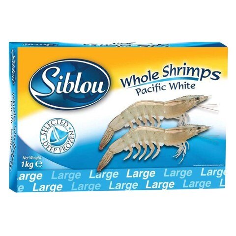 Siblou Whole Pacific White Shrimp large