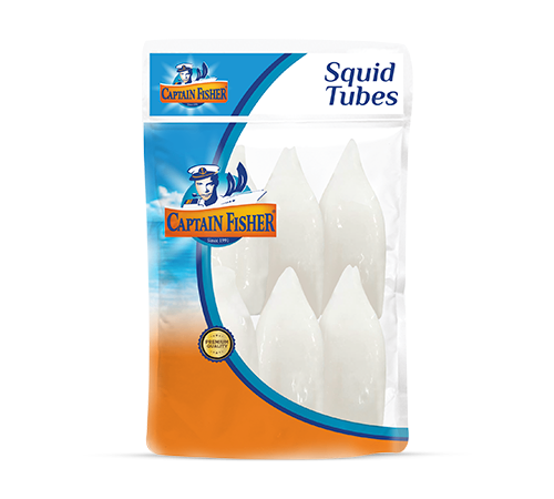 Captain Fisher Premium Squid Tubes | Frozen Squid Tubes – Cleaned, Tender & Easy to Prepare