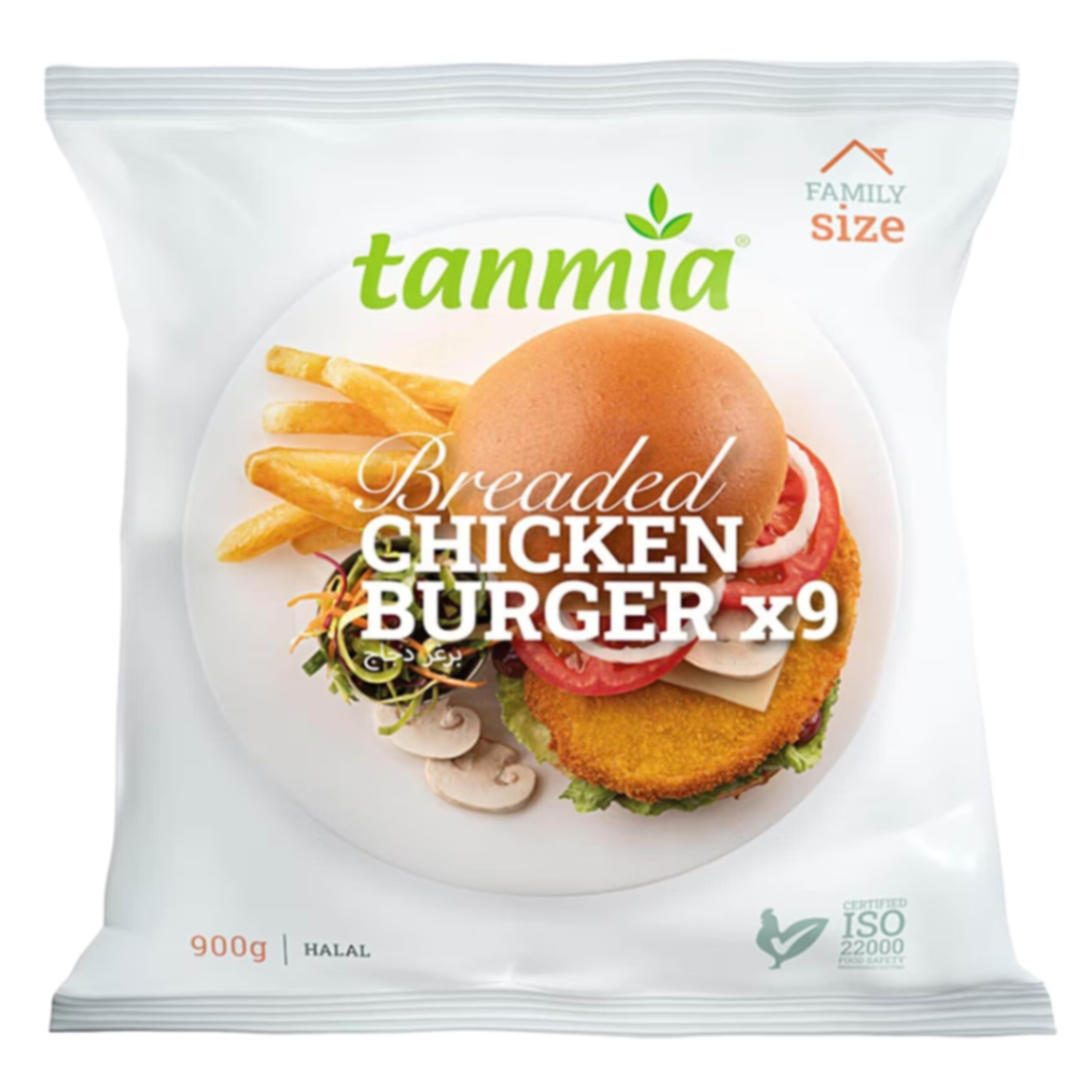 Tanmia Breaded Chicken Burger Patties | Chicken Burger Patties – Crispy, Juicy & Easy to Serve