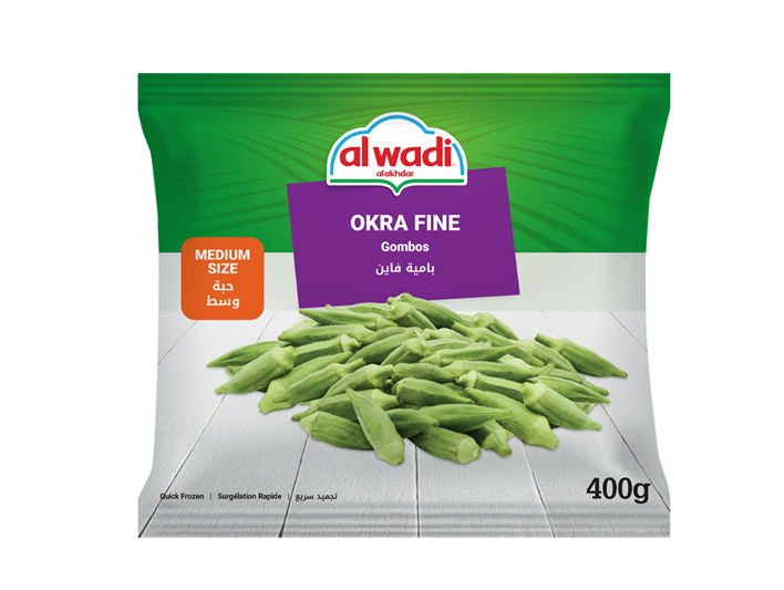 Wadi Frozen Baby Okra Medium | Okra – Fresh Frozen, Convenient & Ready to Cook