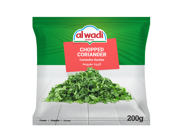 Wadi Frozen Chopped Coriander | Coriander – Fresh Frozen, Convenient & Ready to Cook