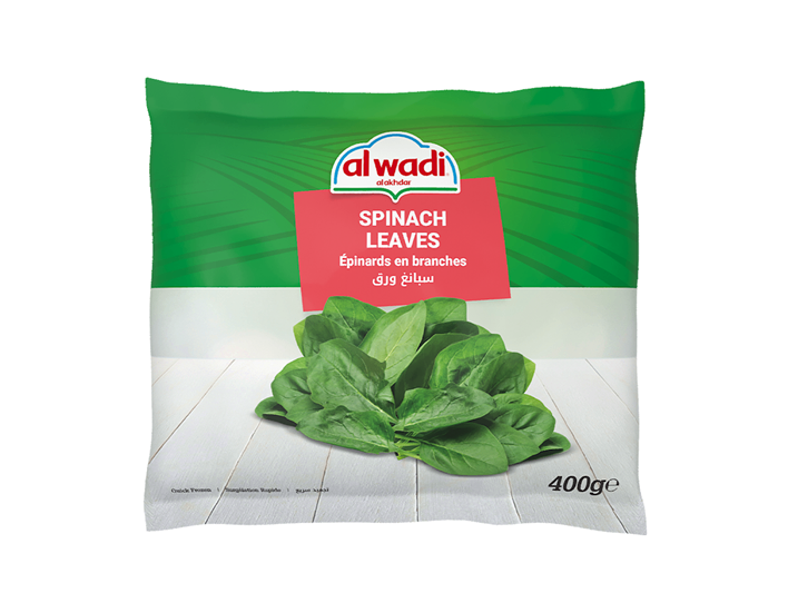 Wadi Frozen Spinach Leaves | Spinach – Fresh Frozen, Convenient & Ready to Cook