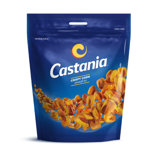 Castania Crispy Corn | Crunchy Roasted Corn Snack – Savory Flavor
