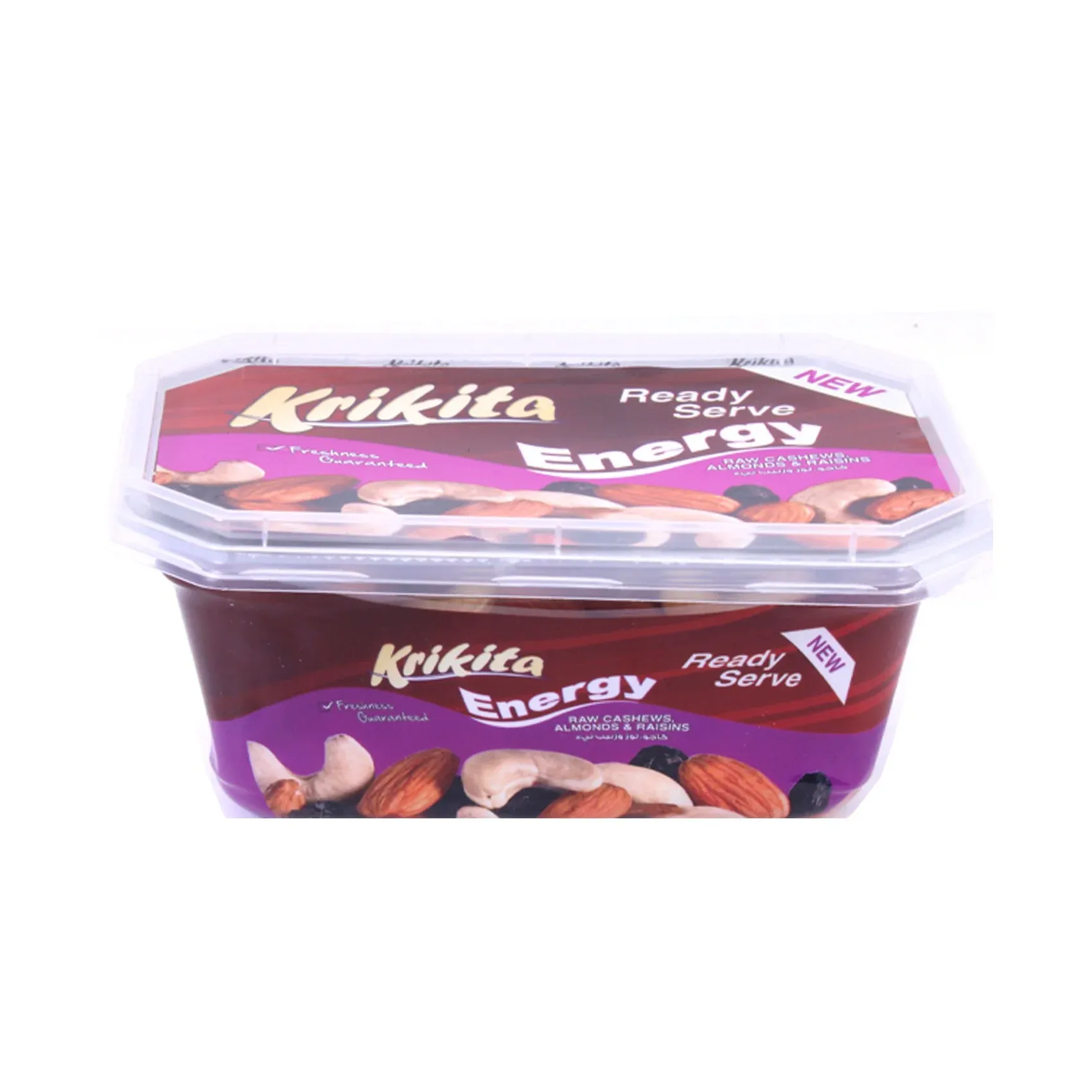 Krikita Energy Mix Tray | Raw Cashews, Almonds & Raisins | Natural Snack