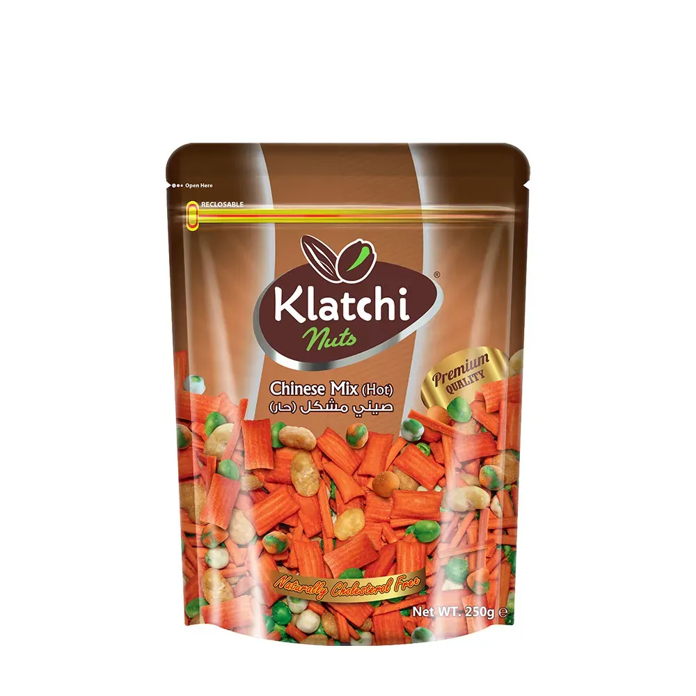 Klatchi Chinese Mix (Hot) - Spicy Rice Crackers & Nut Blend | Klatchi Nuts