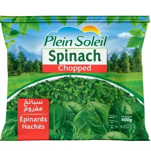 Plein Soleil Chopped Spinach – Premium Flash-Frozen & Pre-Washed