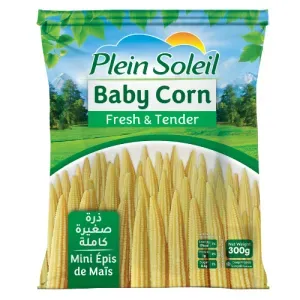 Plein Soleil Frozen Baby Corn – 100% Natural & Crisp (300g)