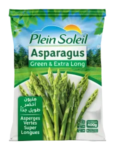 Plein Soleil Green Asparagus – Premium Flash-Frozen & Pre-Trimmed Spears