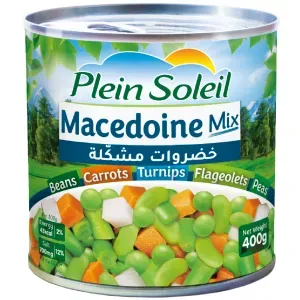 Plein Soleil Mixed Vegetables 400g - Classic Canned Blend