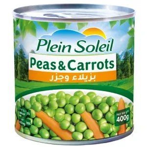 Plein Soleil Green Peas & Carrots – Tender Garden Vegetable Blend Can