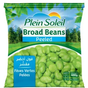 Plein Soleil Peeled Broad Beans – Premium Flash-Frozen & Double-Peeled