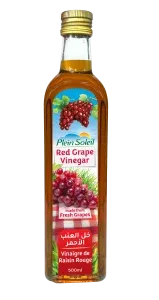 Plein Soleil Red Grape Vinegar – Premium Red Grape Condiment (500ml)