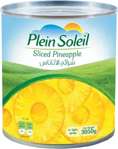 Plein Soleil Sliced Pineapple – Premium Tropical Fruit Rings in Syrup