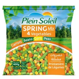 Plein Soleil Spring Mix | Premium 4-Vegetable Frozen Blend
