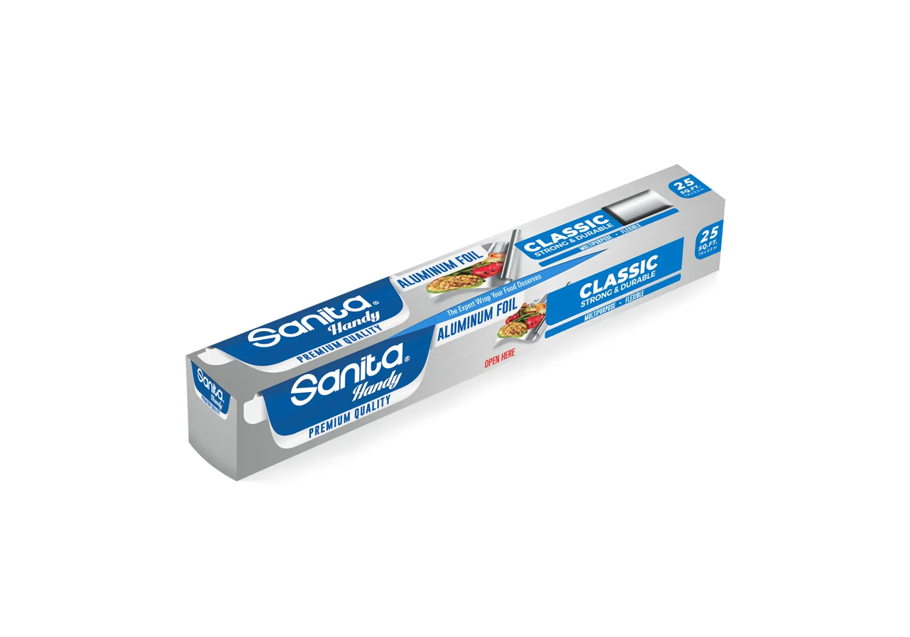 Sanita Classic Aluminum Foil | Strong & Tear-Resistant Household Foil