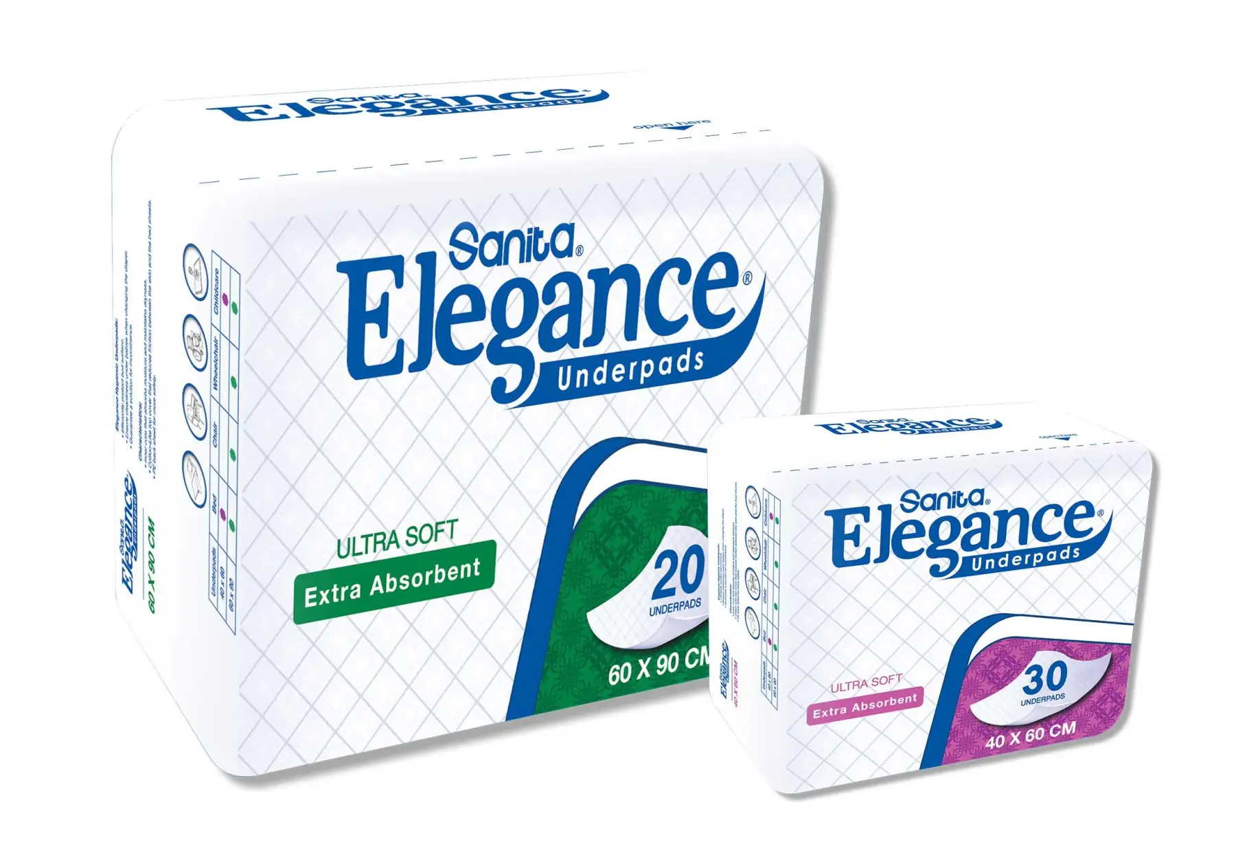Sanita Elegance Underpads | Highly Absorbent Disposable Bed Protection