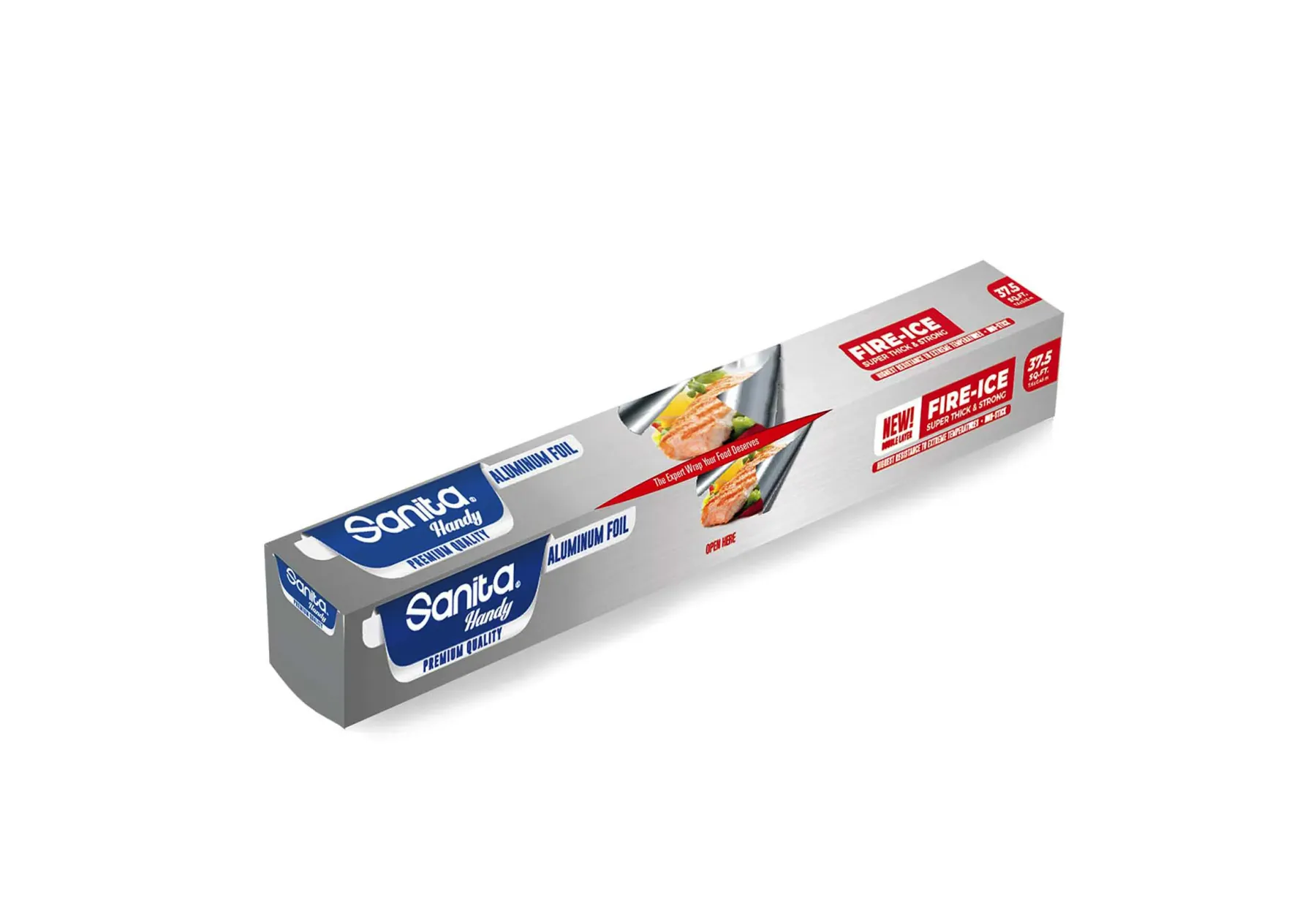 Sanita Fire Ice Aluminum Foil | Heavy-Duty Embossed Foil for Grilling