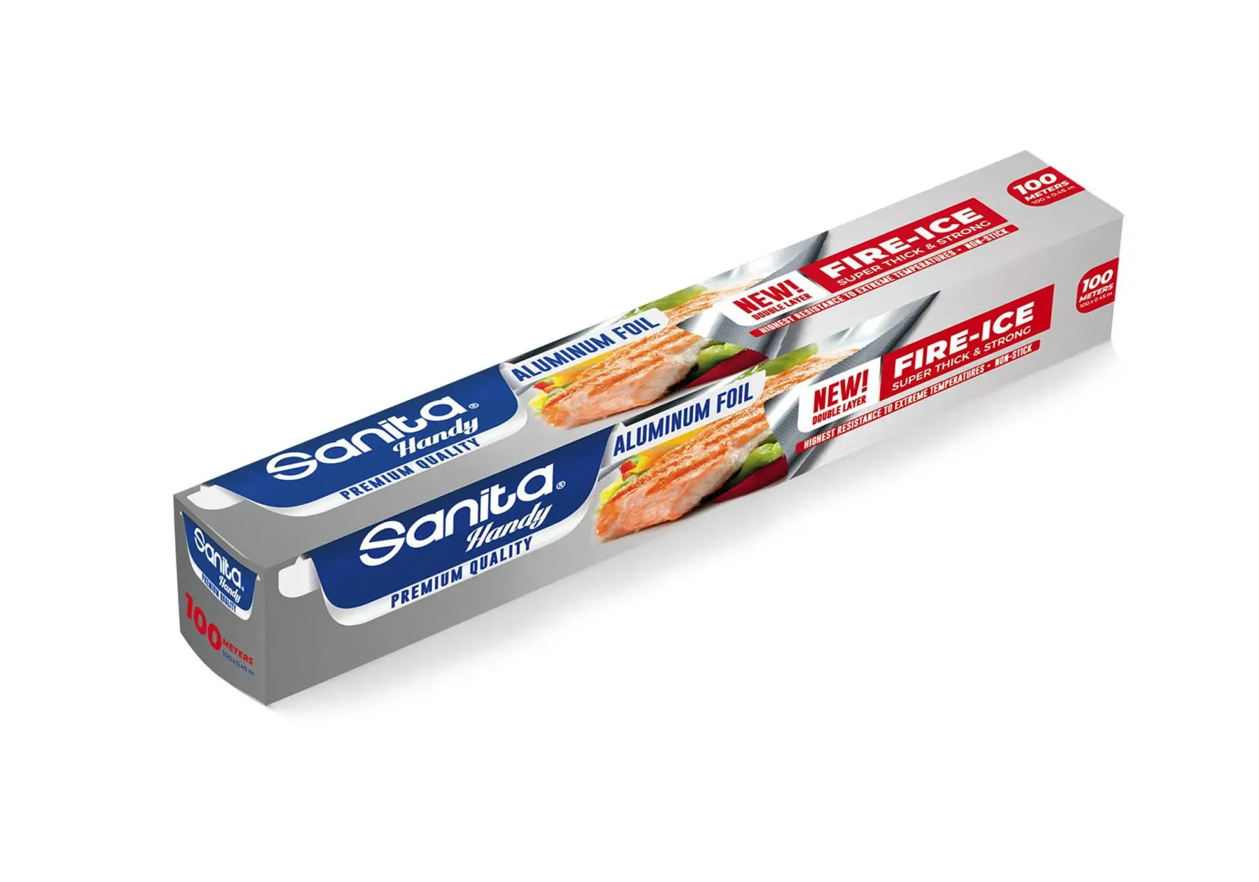 Sanita Fire Ice Economical Aluminum Foil | Heavy-Duty Bulk Grilling Foil