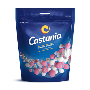 Castania Sugared Chickpeas | Sweet Crunchy Traditional Snack – Classic Taste