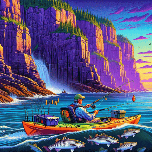 Kayak Fishing for Maine Stripers