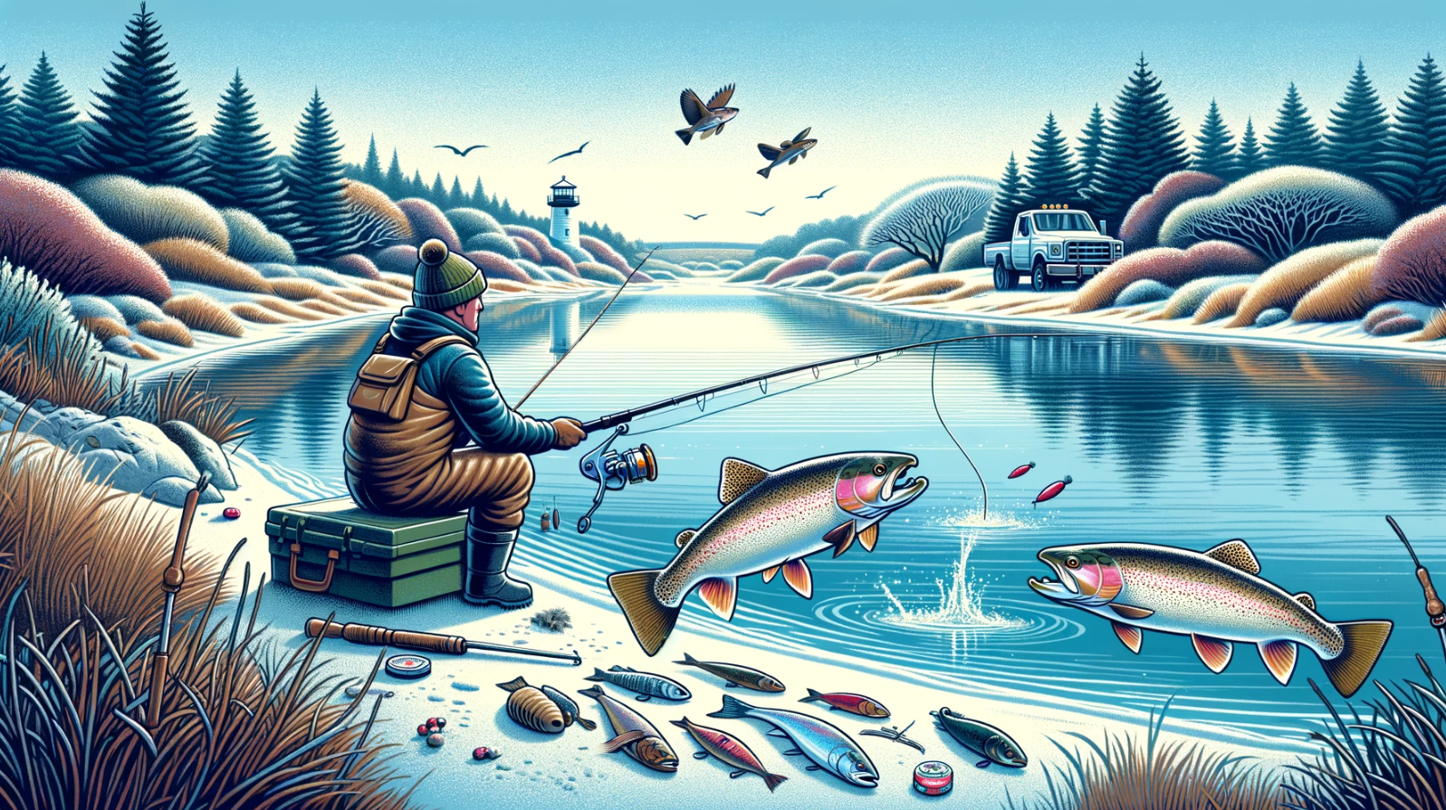 Video: Shore Fishing for Winter Time Trout on Cape Cod featured image