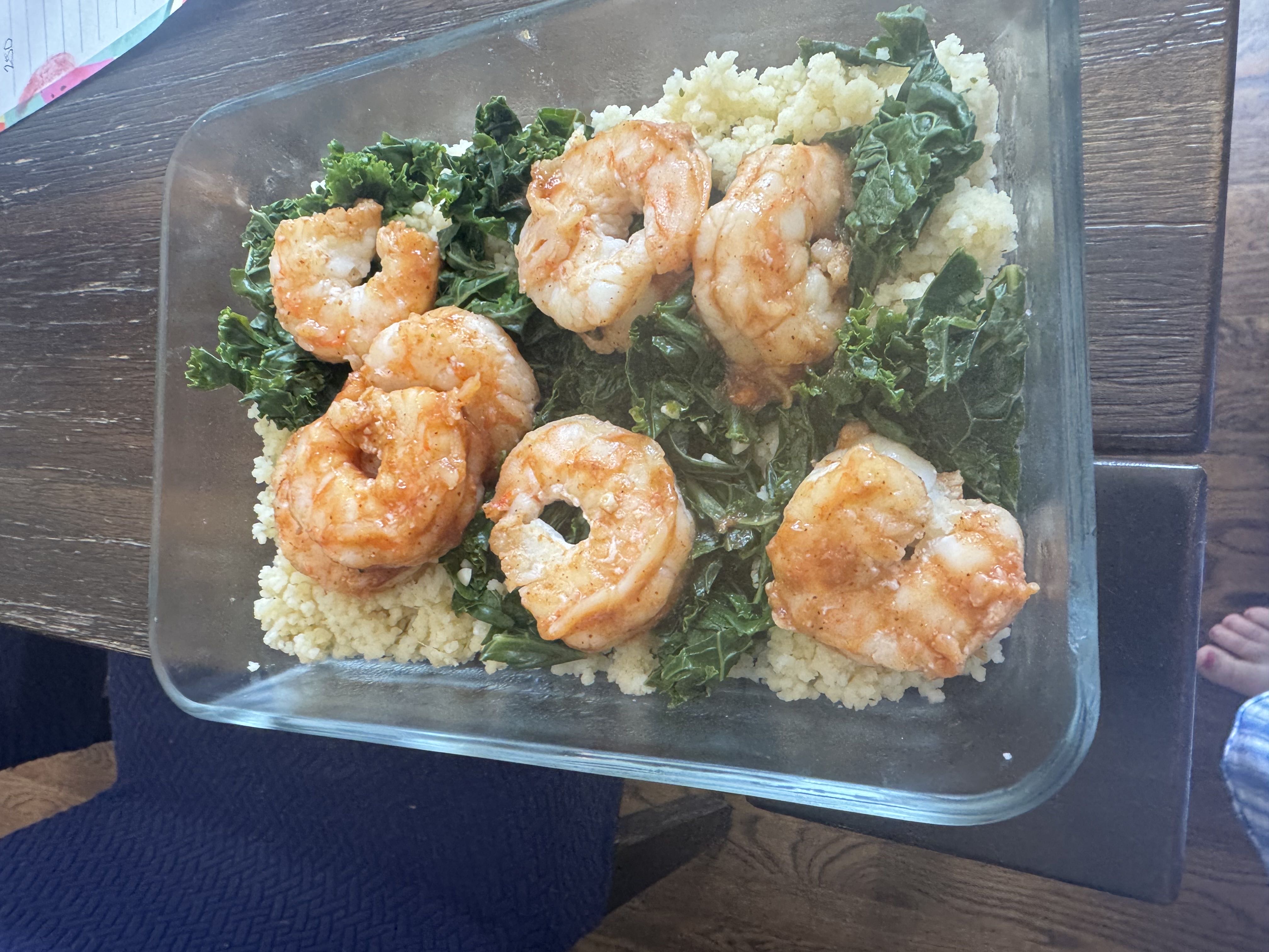 Healthy Shrimp and Kale Couscous Recipe