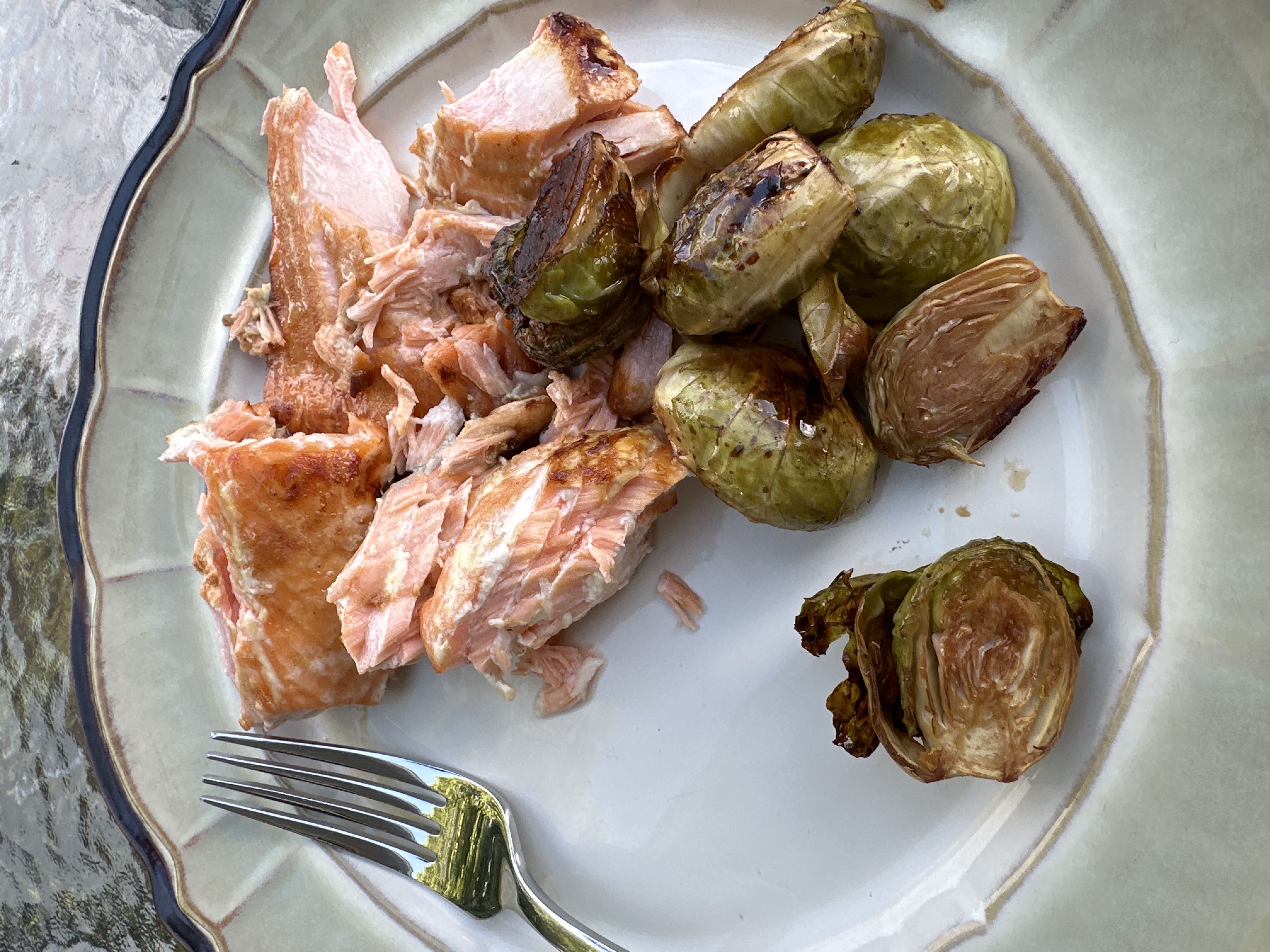 Healthy Salmon and Brussels Sprouts Recipe