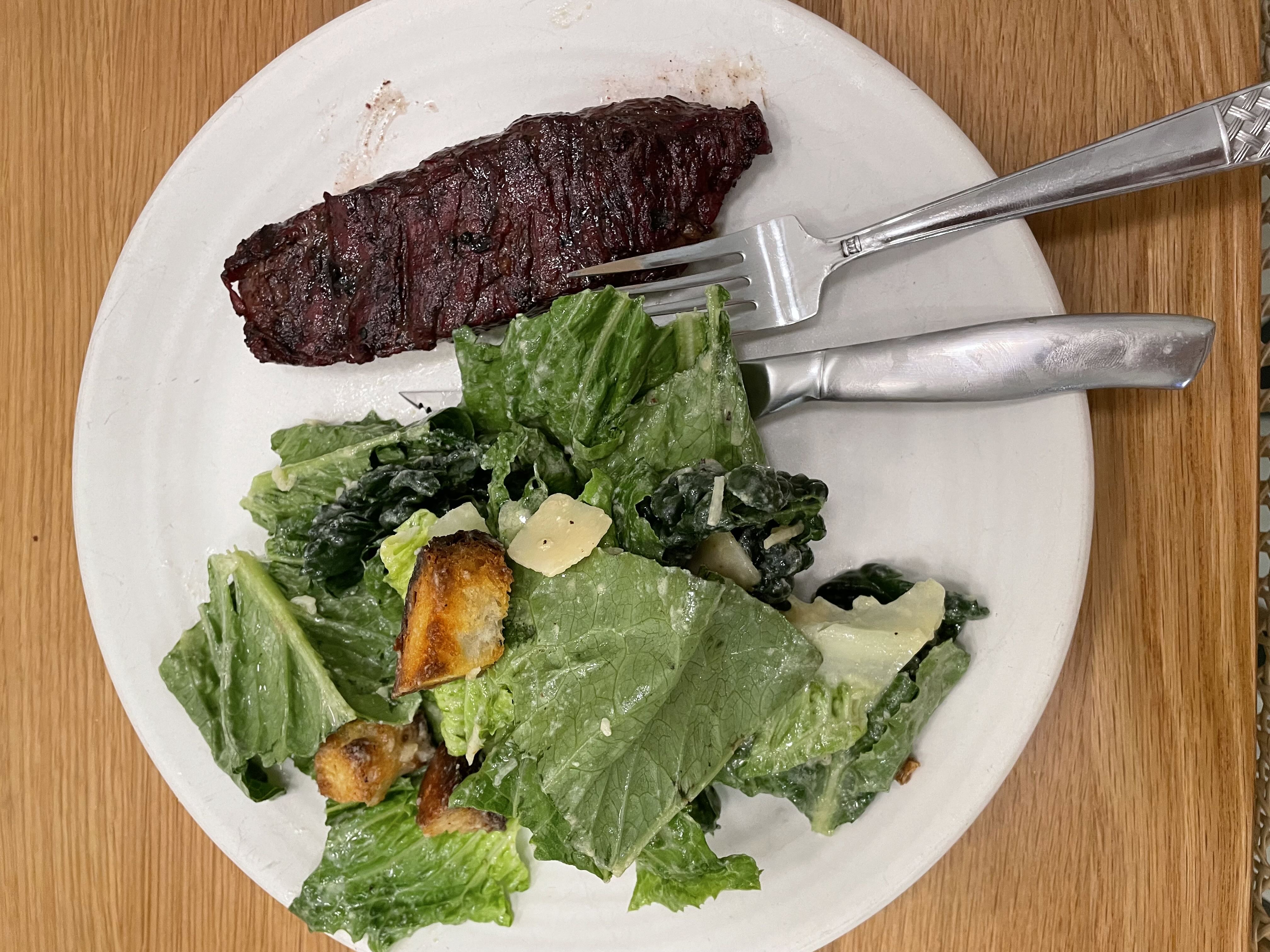 Healthy Kale Caesar Salad Recipe