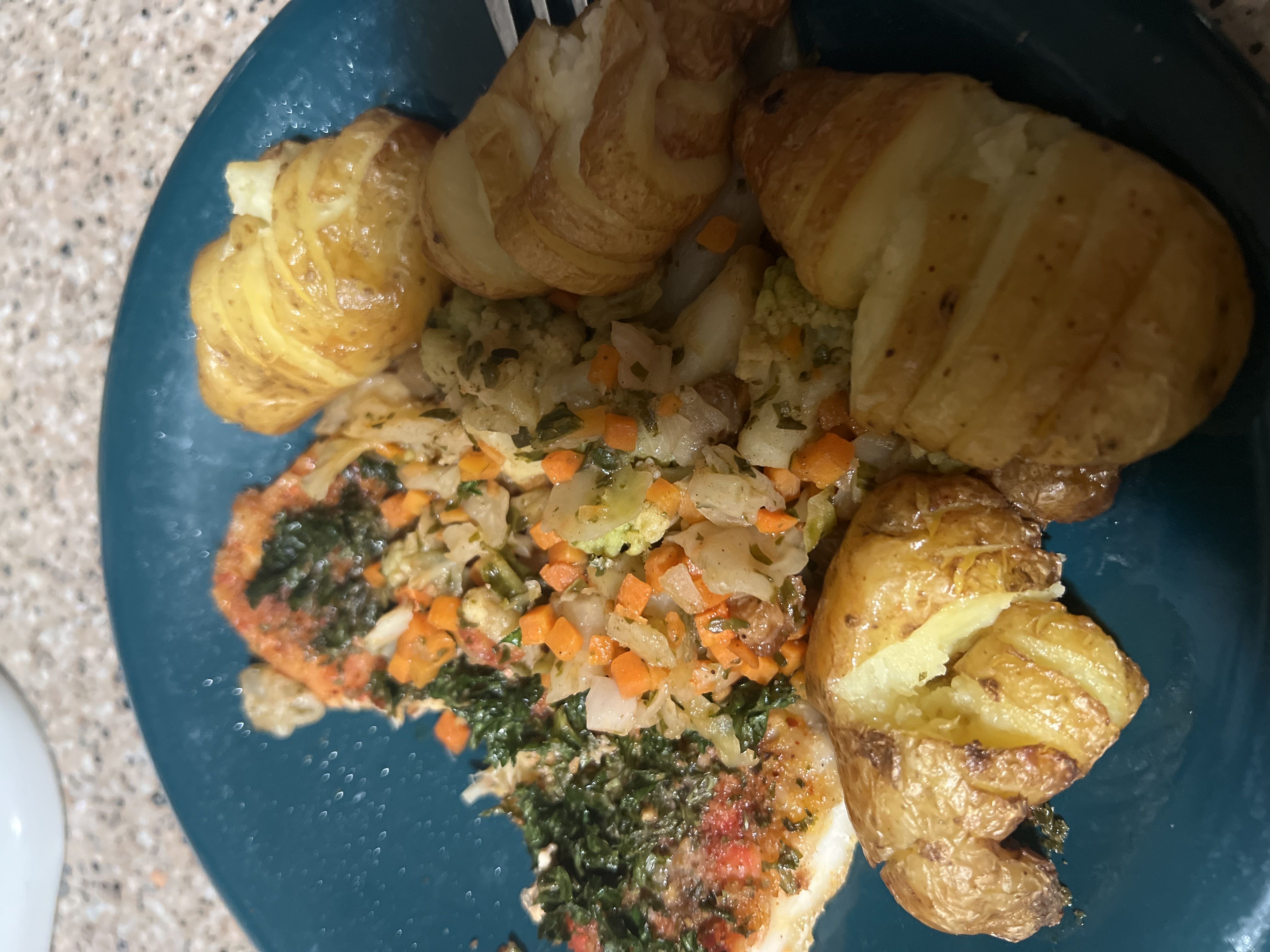 Healthy Baked Cod with Veggie Medley Recipe