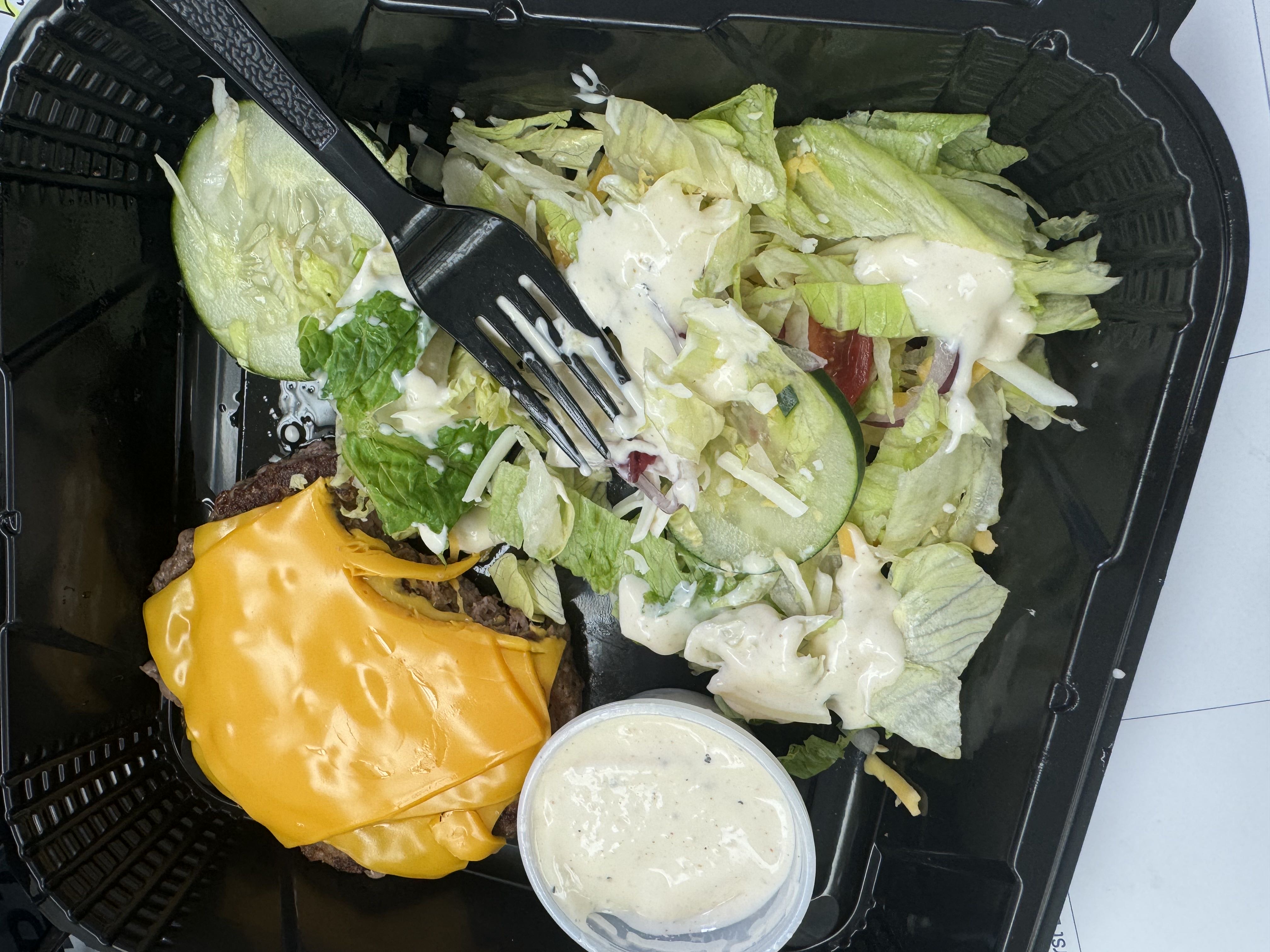 Healthy Beef Burger Salad Recipe