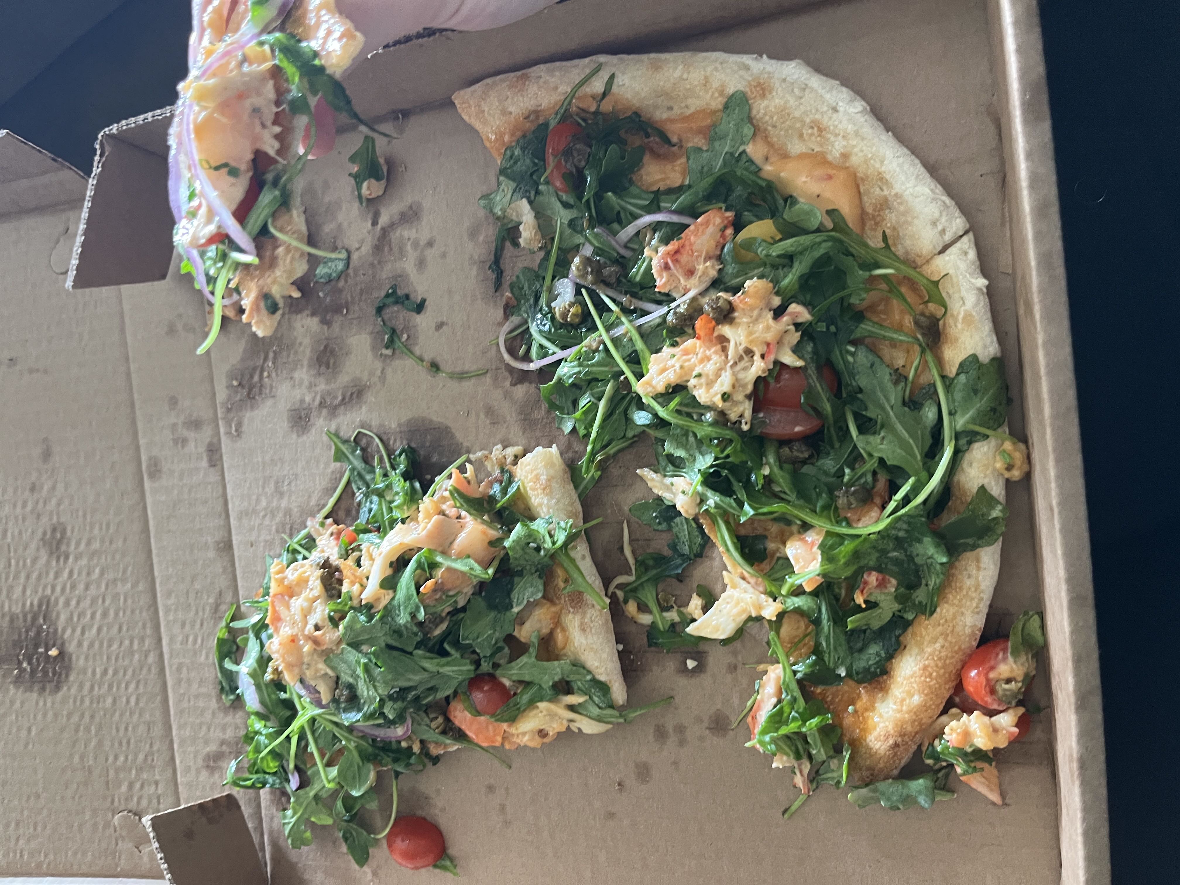 Healthy Salmon and Arugula Pizza Recipe
