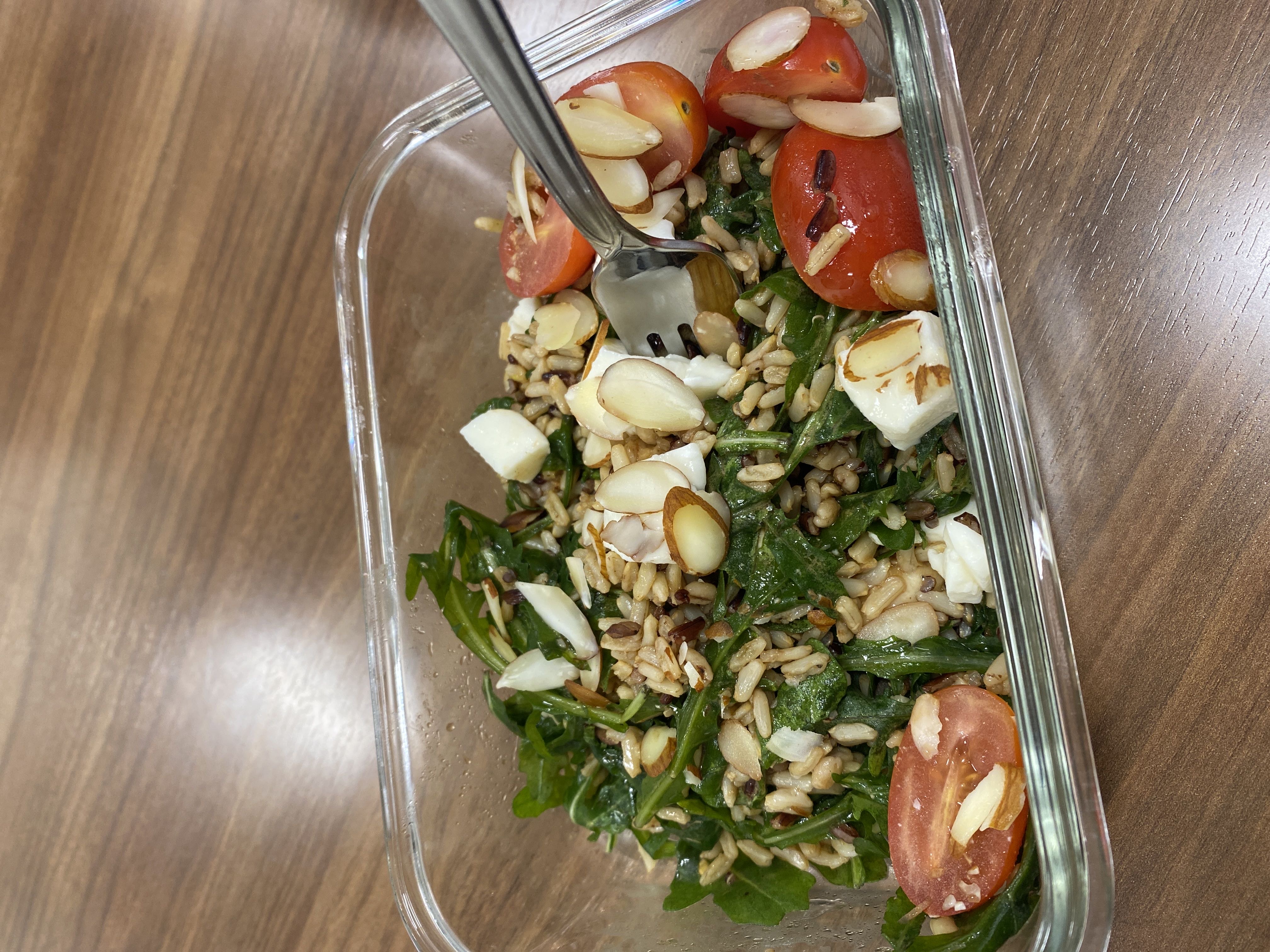 Healthy Arugula and Brown Rice Salad Recipe