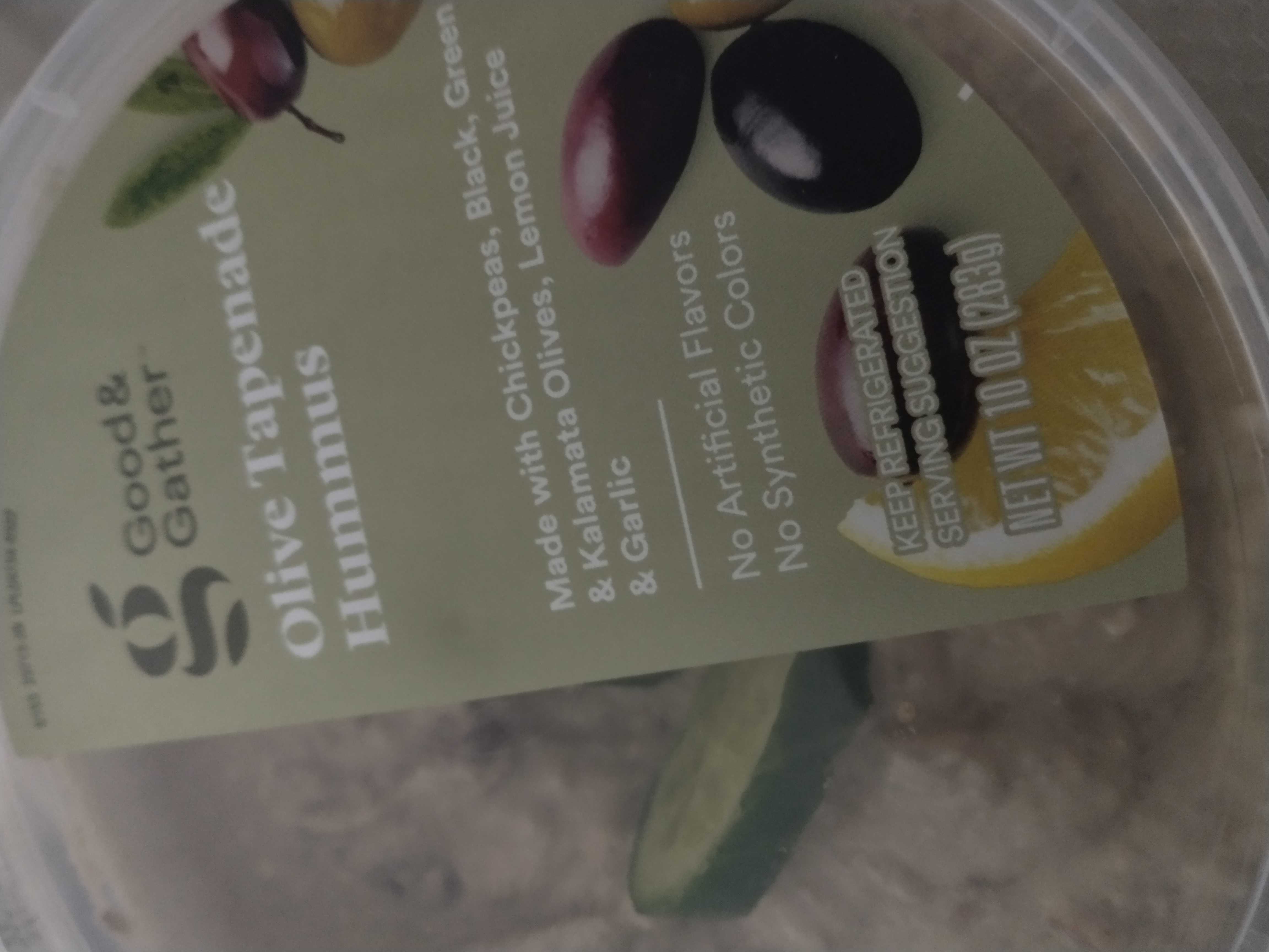 Healthy Olive Tapenade Hummus Recipe