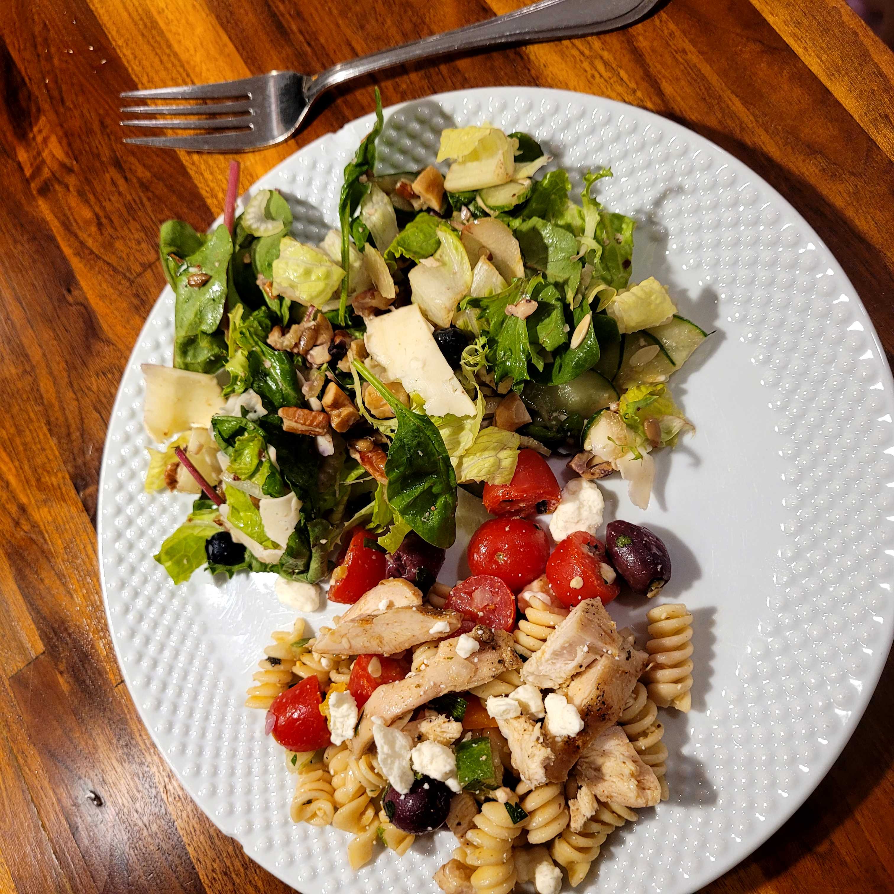 Healthy Grilled Chicken Greek Pasta Salad Recipe