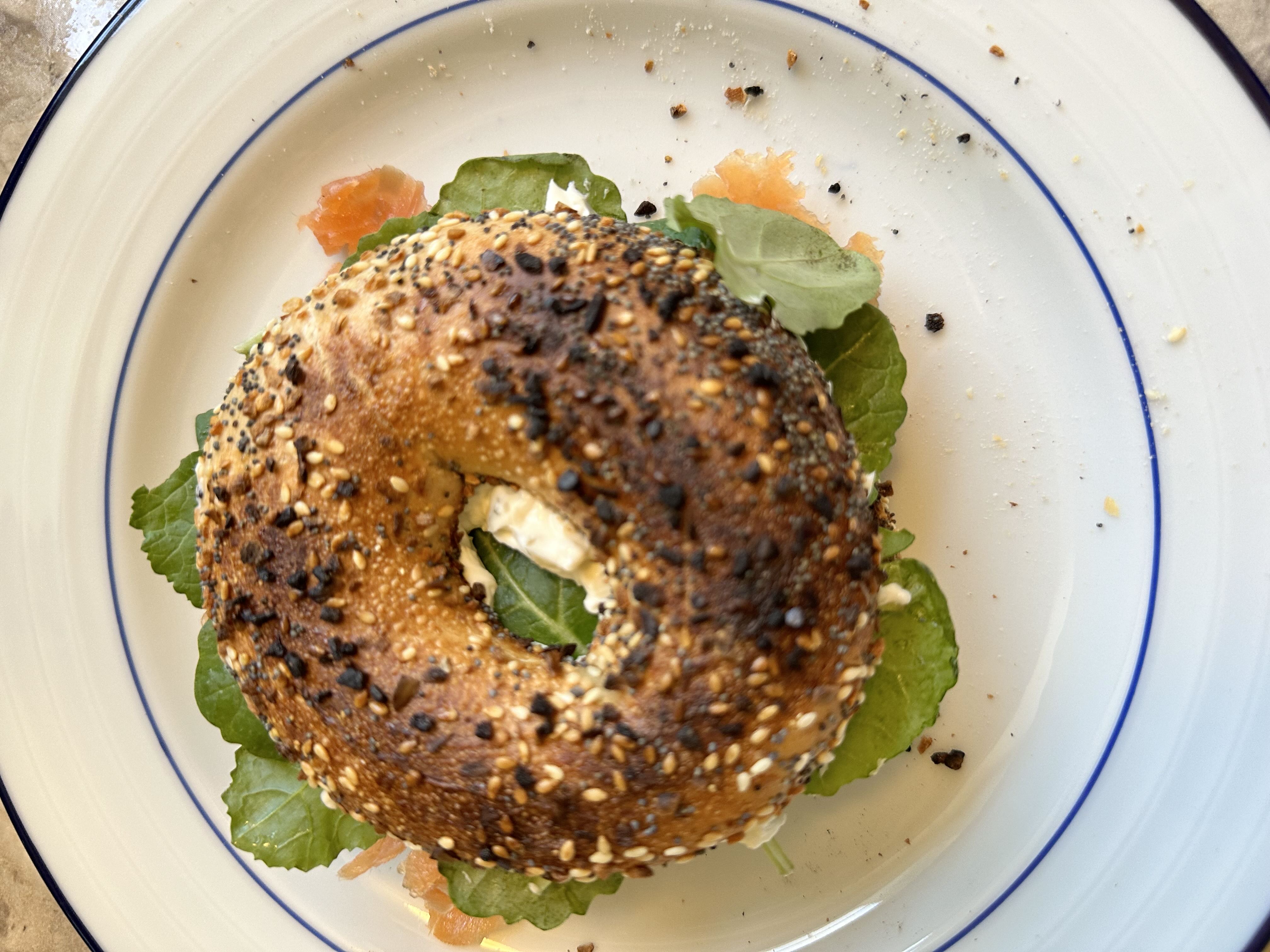 Healthy Whole Wheat Bagel Sandwich Recipe
