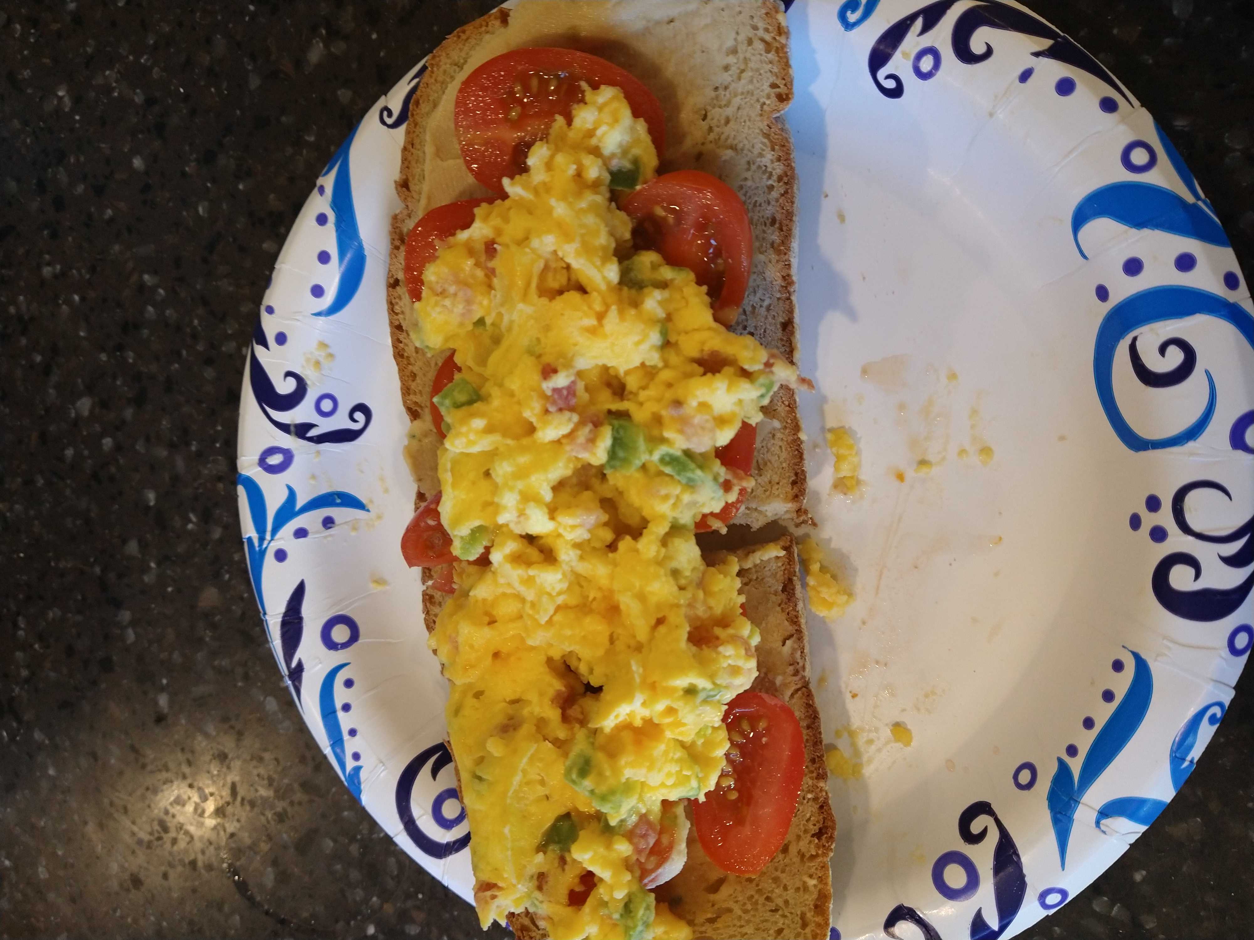 Healthy Hummus Toast Recipe