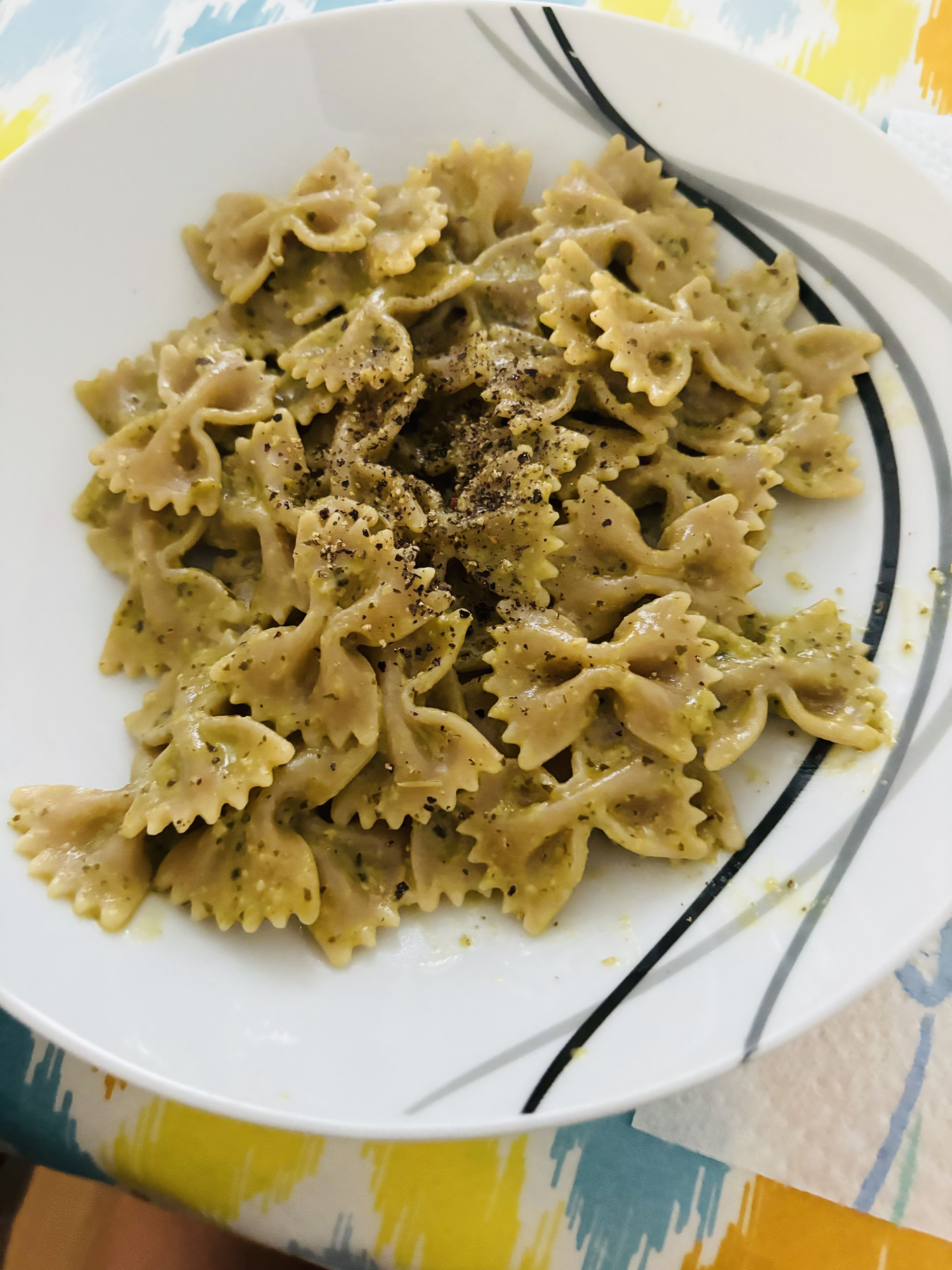 Healthy Whole Wheat Pasta with Arugula Pesto Recipe