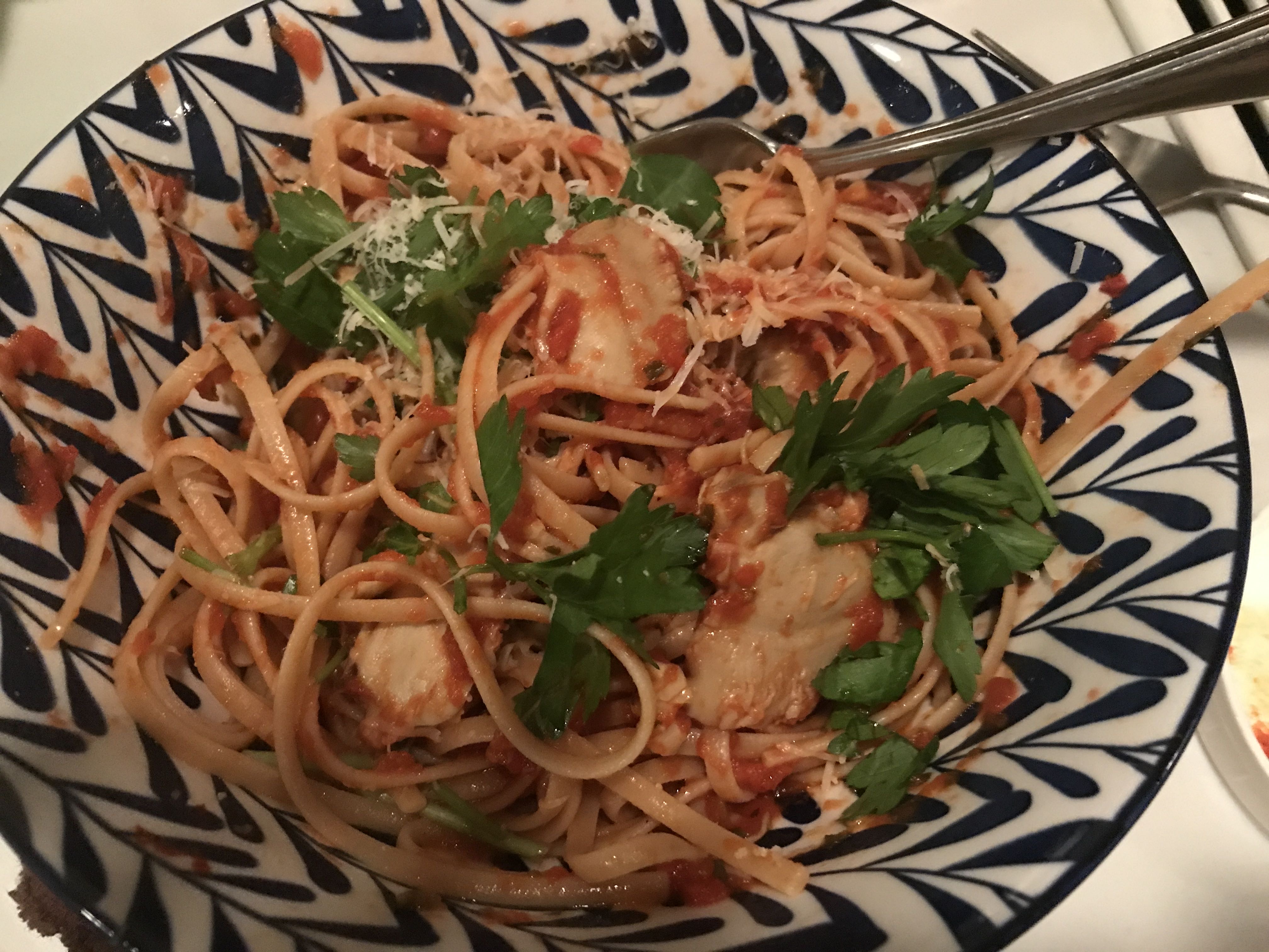 Healthy Whole Wheat Pasta with Clam Sauce Recipe