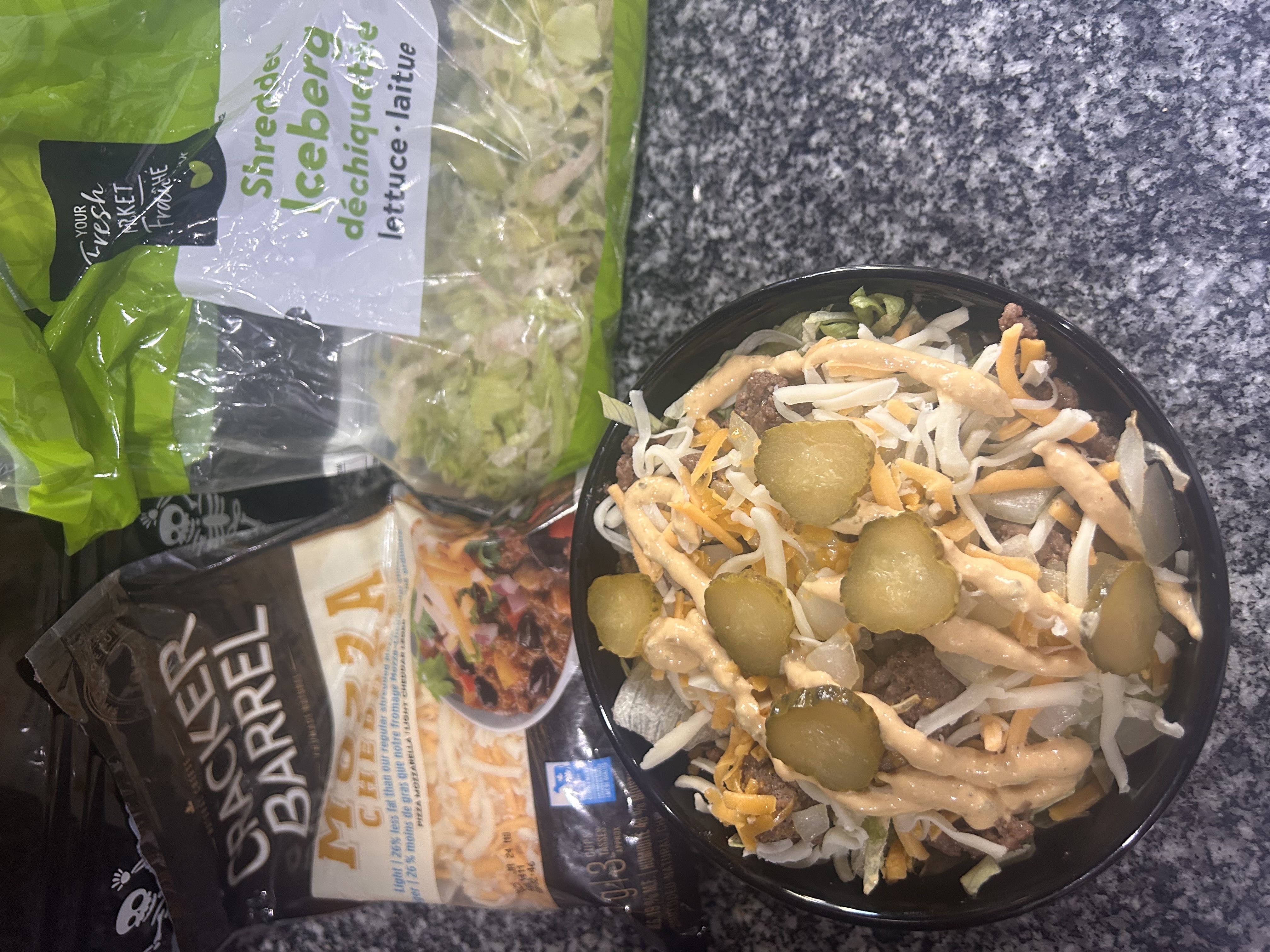 Healthy Cheeseburger Salad Recipe