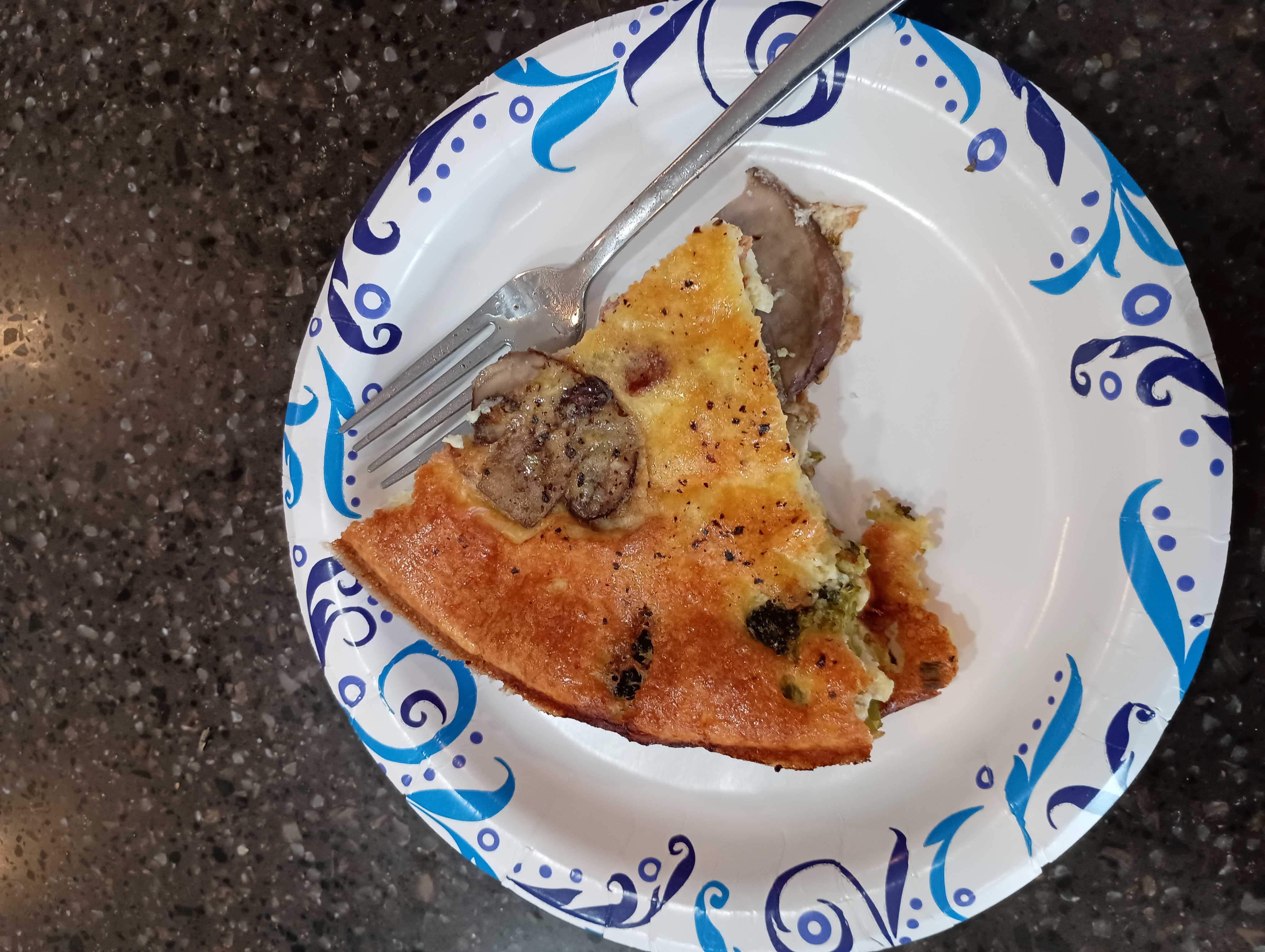 Healthy Broccoli Mushroom Quiche Recipe
