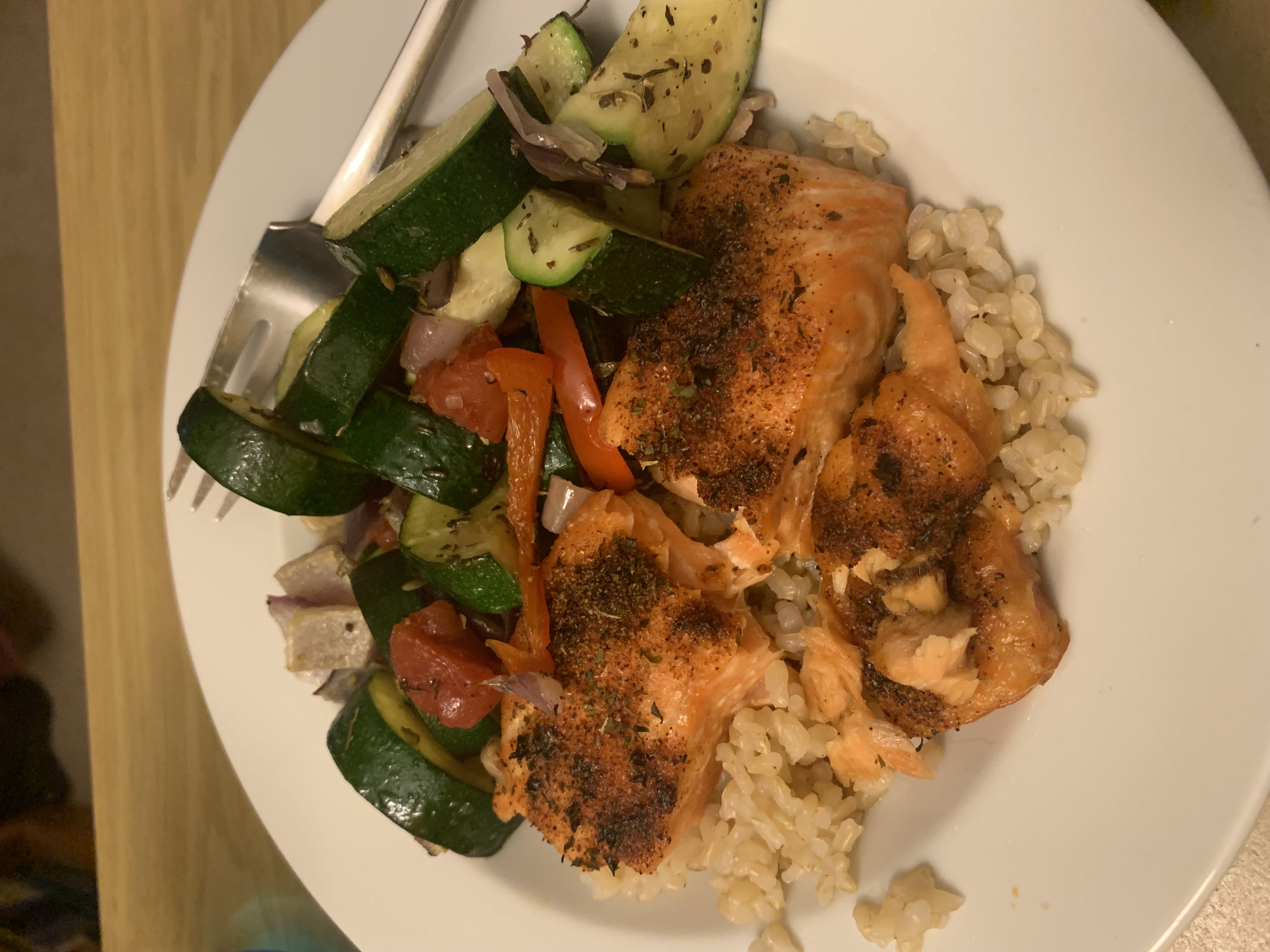 Healthy Salmon and Rice Recipe