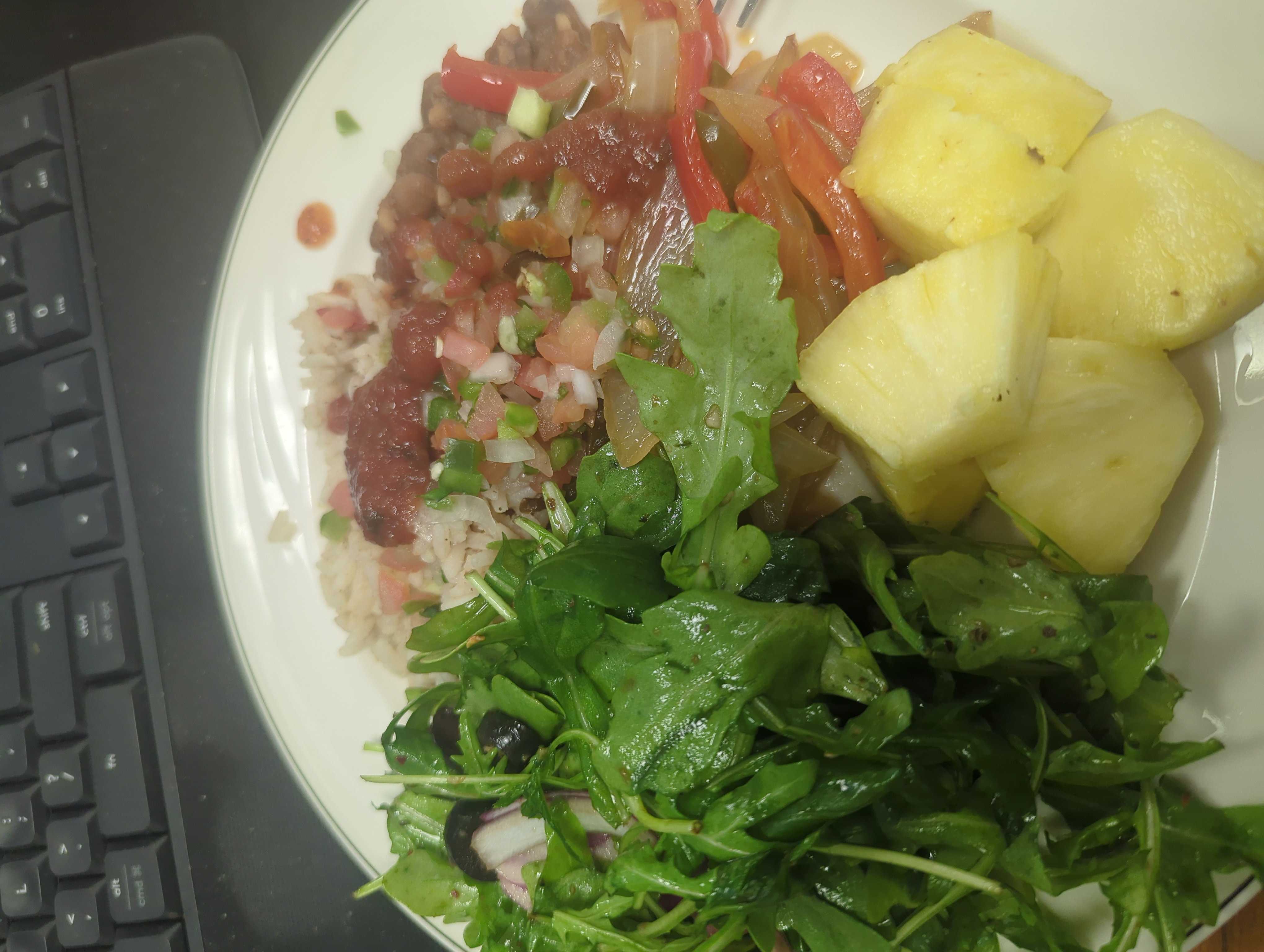 Healthy Pineapple Pinto Bean Salad Recipe