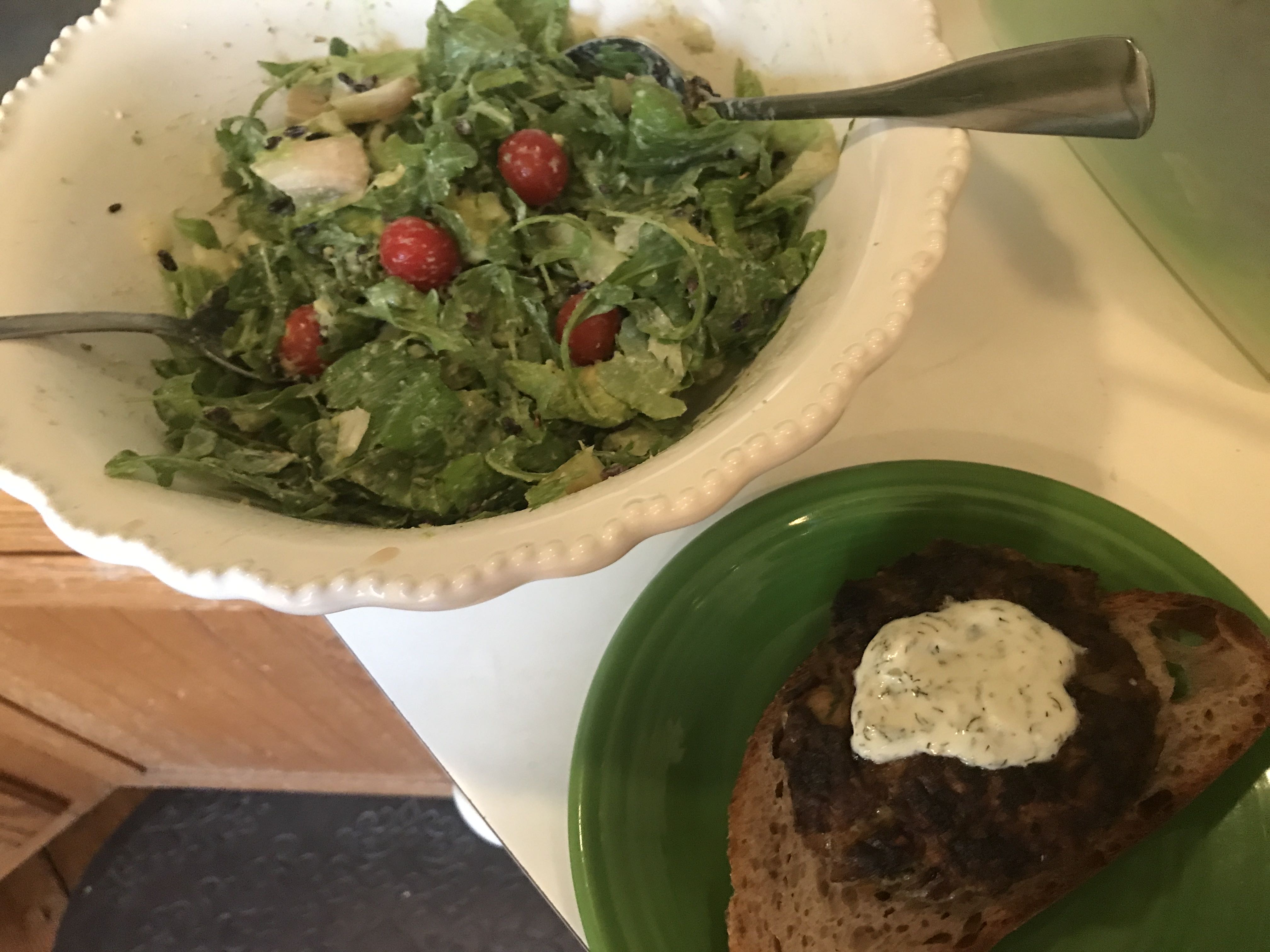 Healthy Lamb Patty Salad Recipe