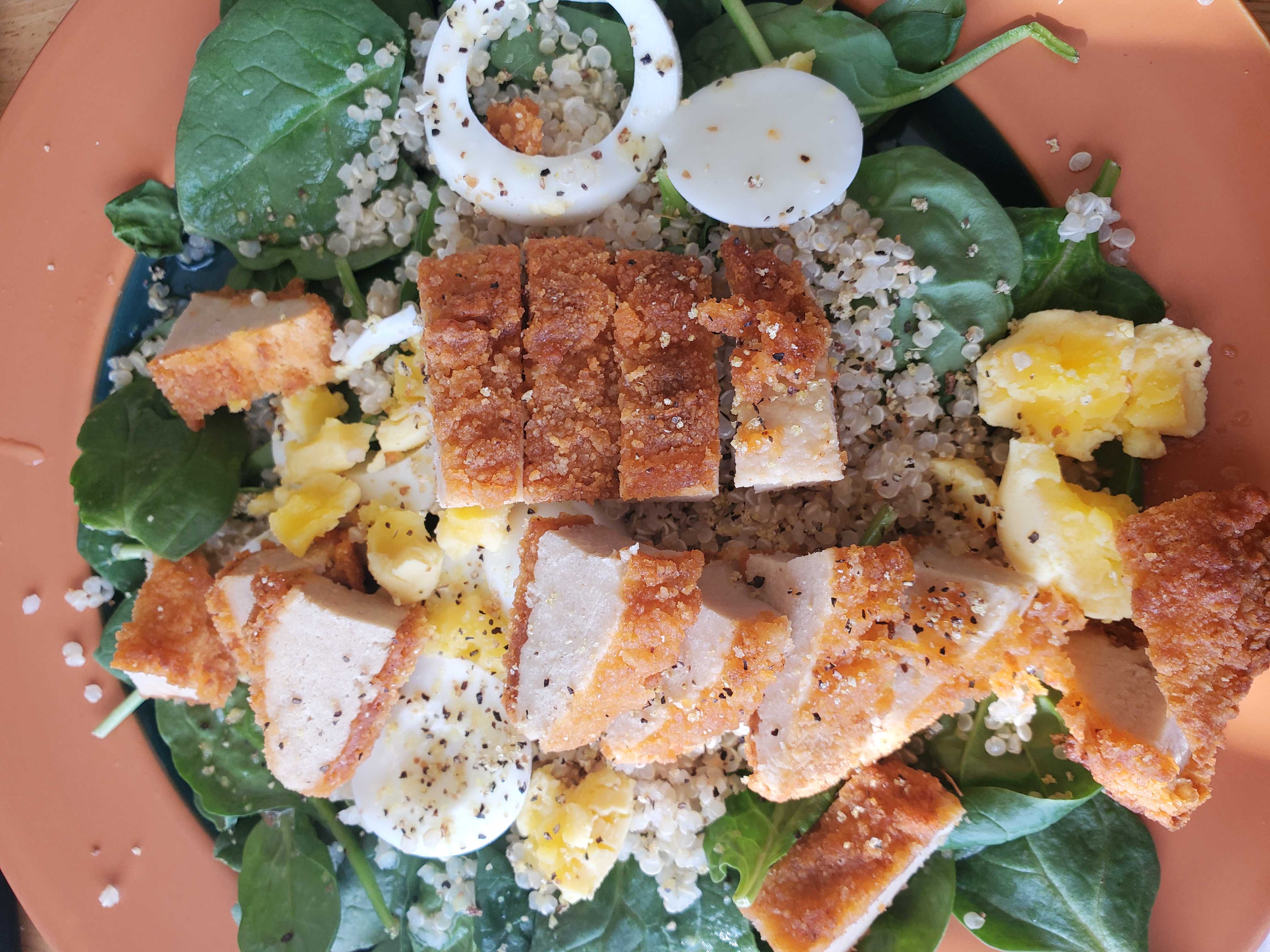 Healthy Spinach and Quinoa Chicken Salad Recipe