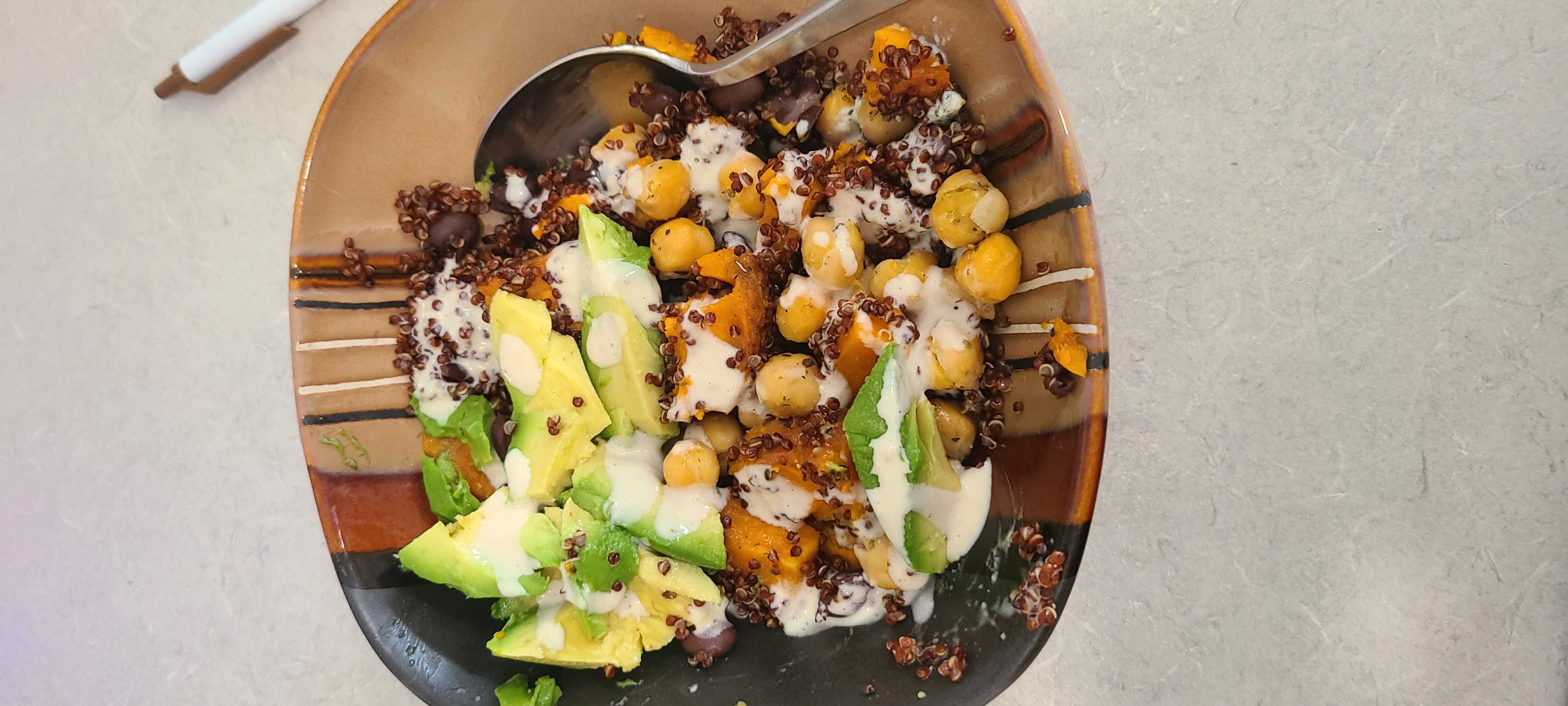 Healthy Red Quinoa Bowl Recipe