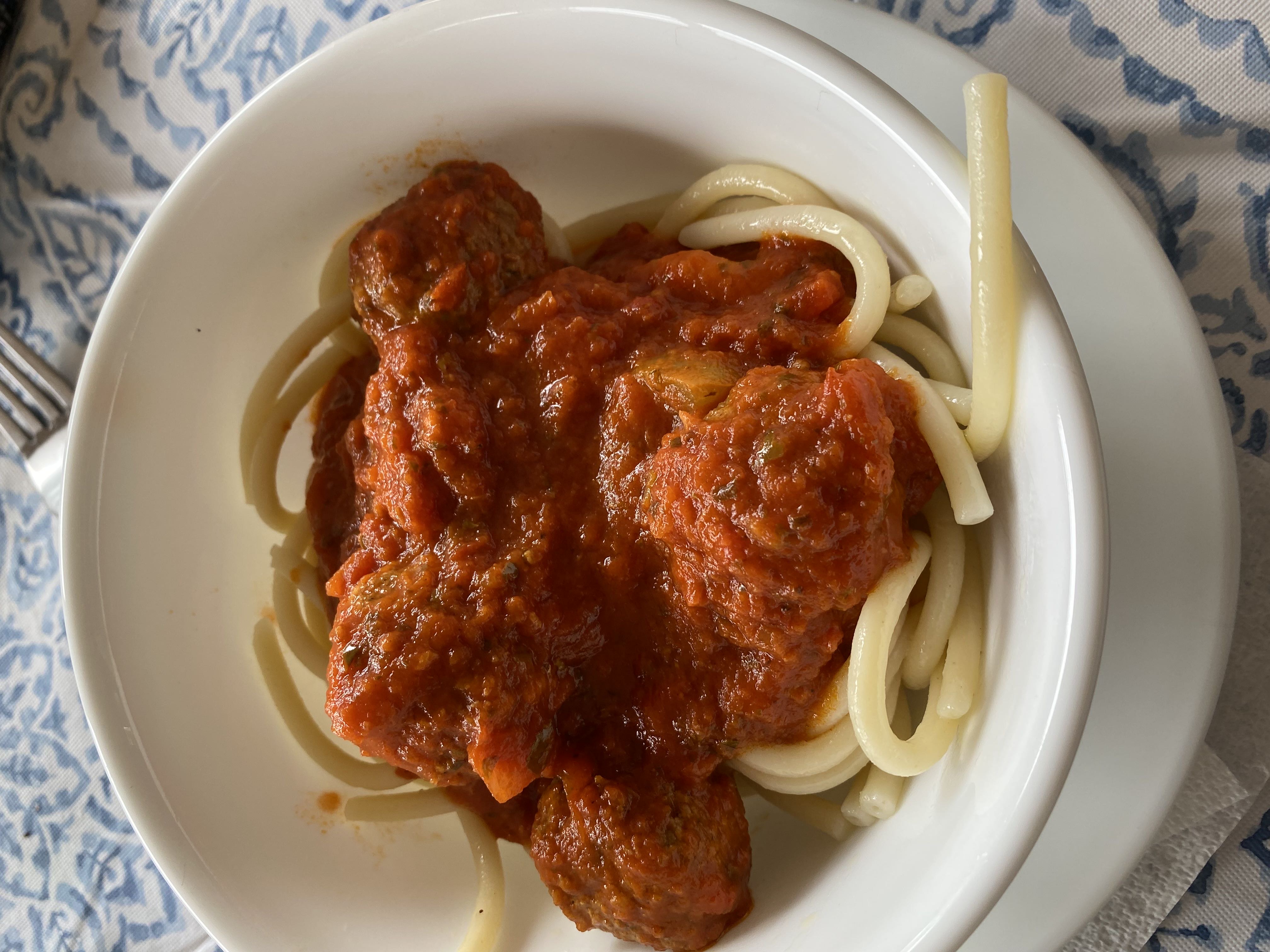Healthy Zucchini Noodle Spaghetti and Meatballs Recipe